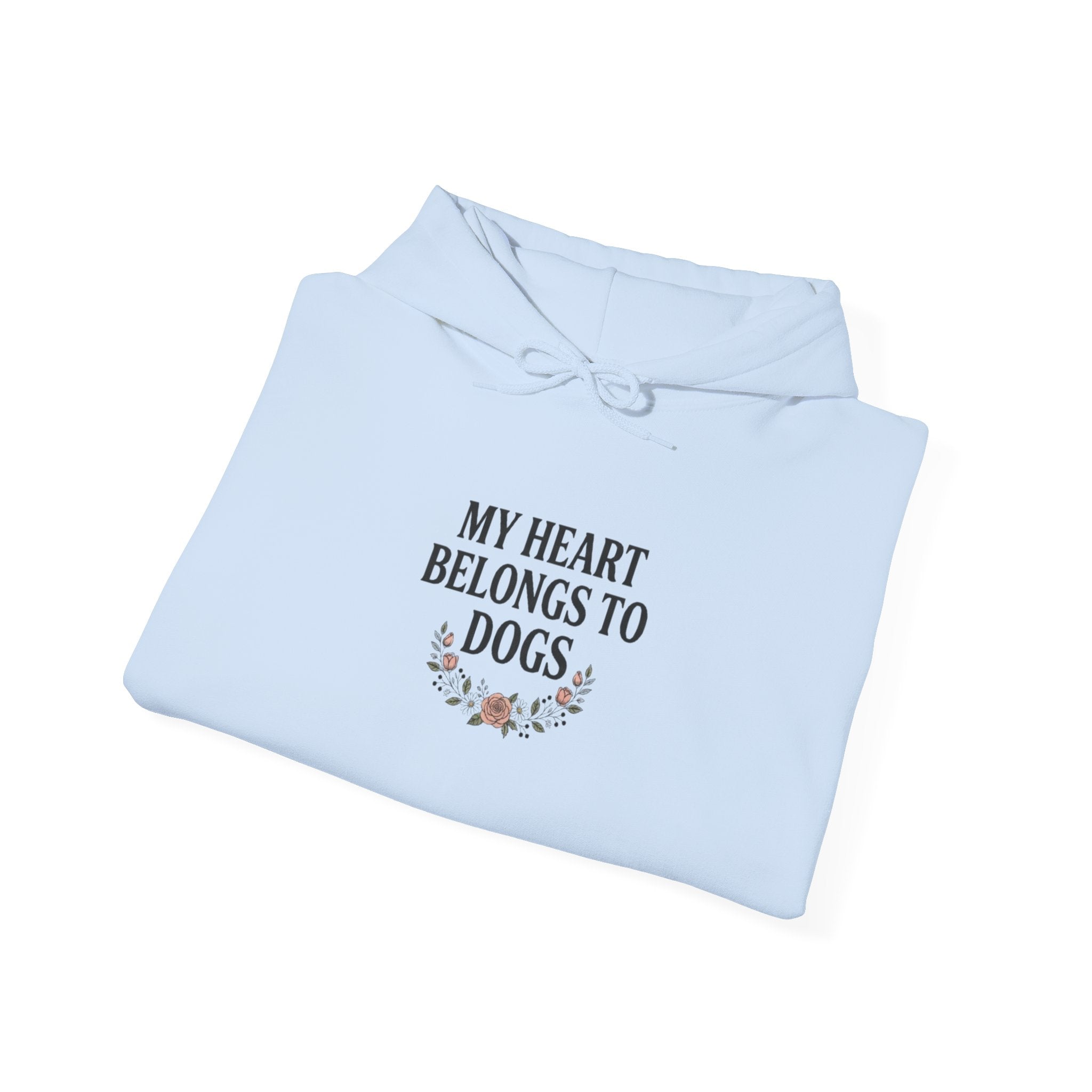 My Heart Belongs to Dogs Hoodie – Dog Mom Floral Sweatshirt