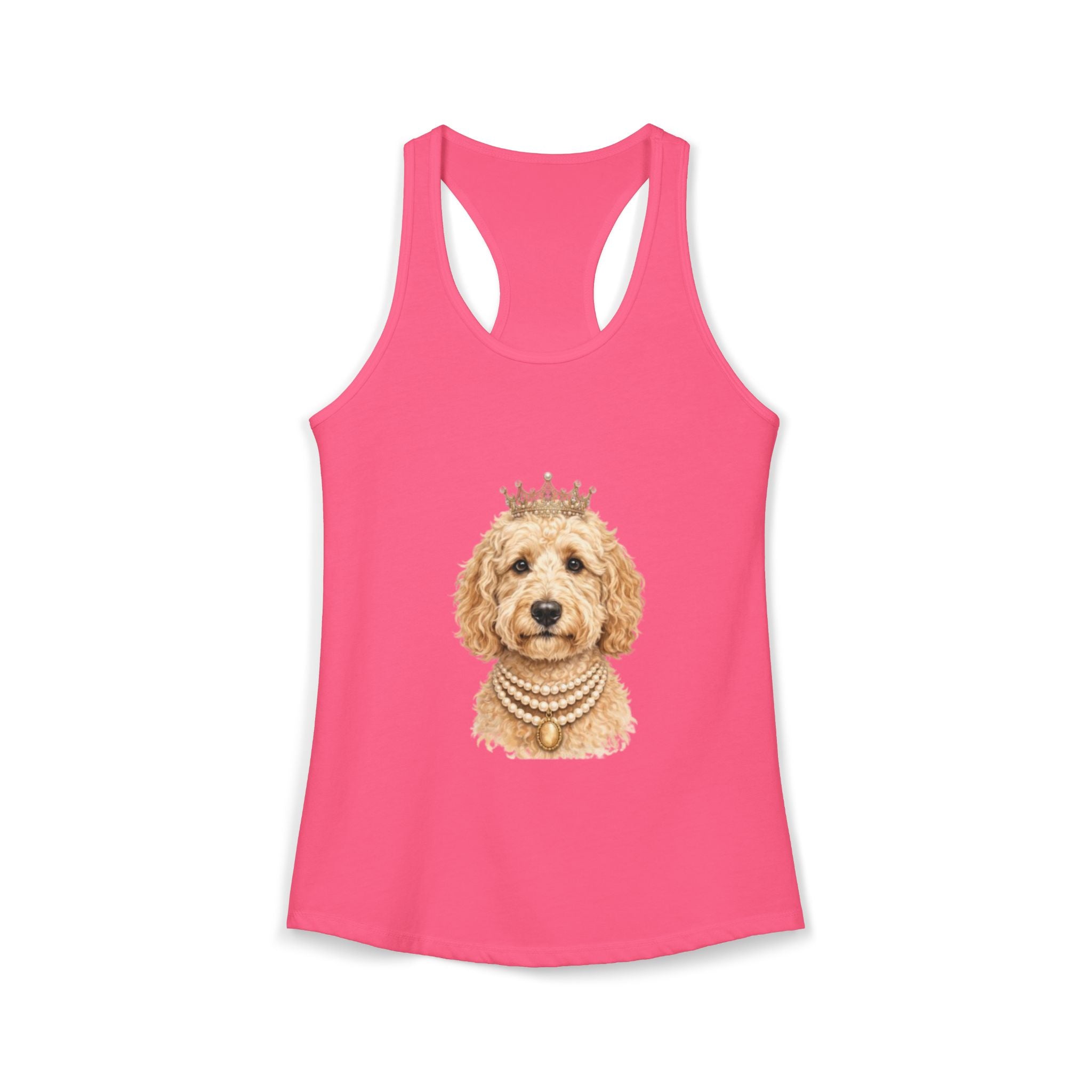 Royal Goldendoodle Tank Top | Crowned Doodle Dog Racerback | FureverLoved | Goldendoodle Mom Gift | Cute Dog Lover Tank