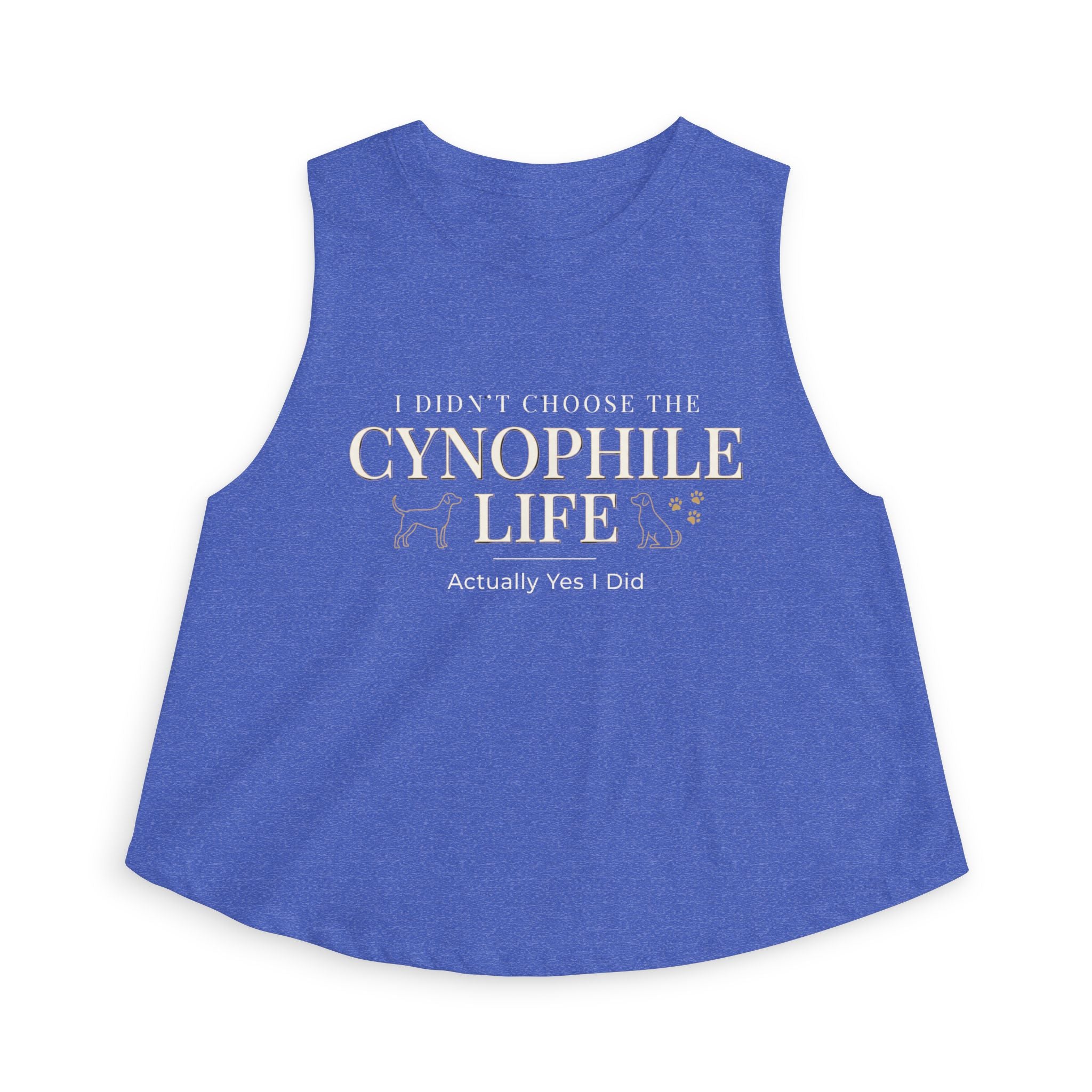Cynophile Life Women's Crop Top — I Didn't Choose the Cynophile Life (Actually Yes I Did) | Dog Lover Top