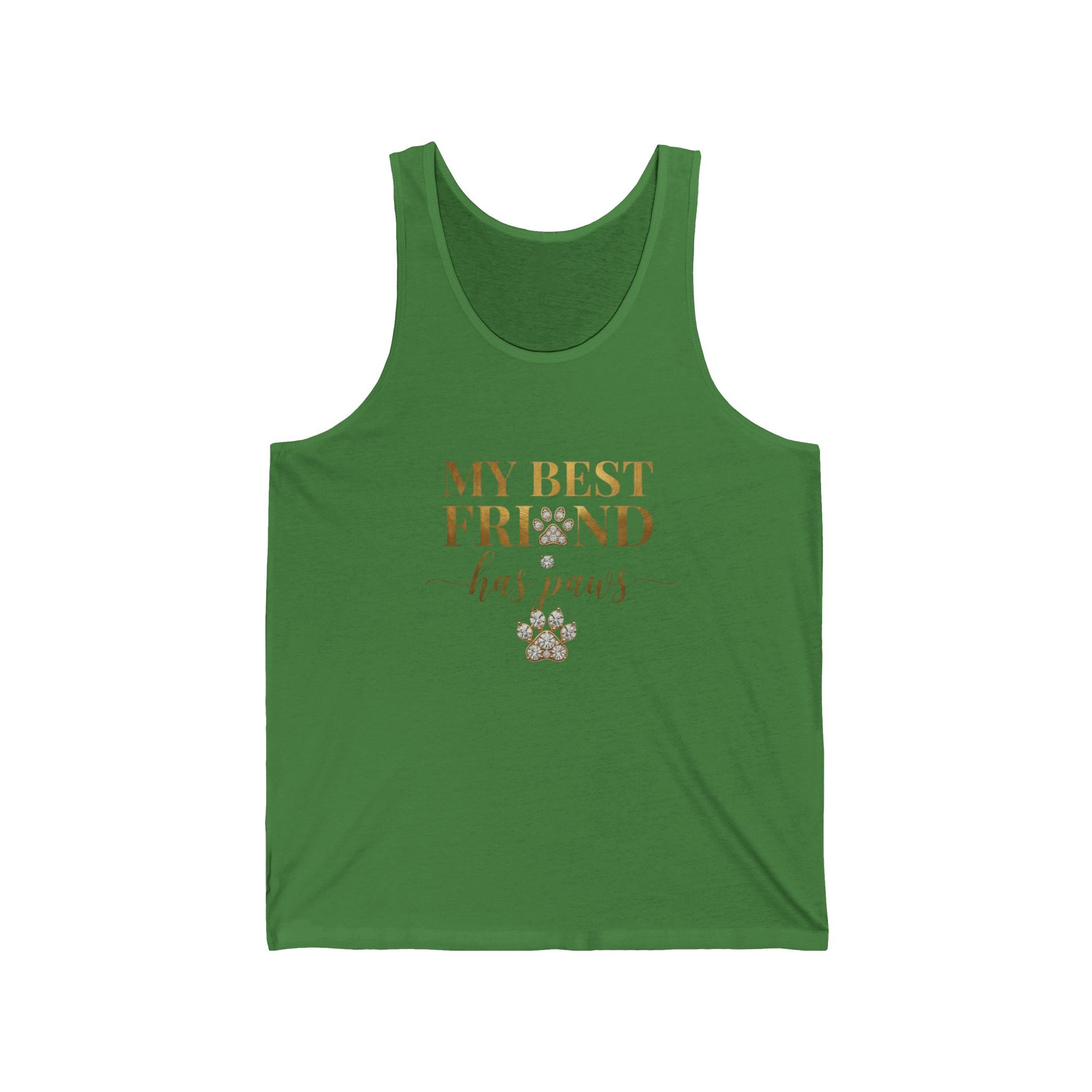 My Best Friend Has Paws Dog Mom Tank Top | Dog Lover Gift