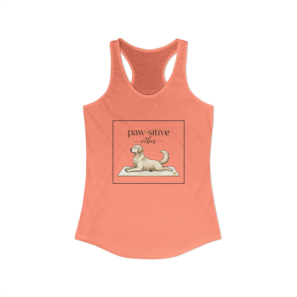 Pawsitive Vibes Racerback Tank Top — Dog Mom Workout Tank | FurEverLoved