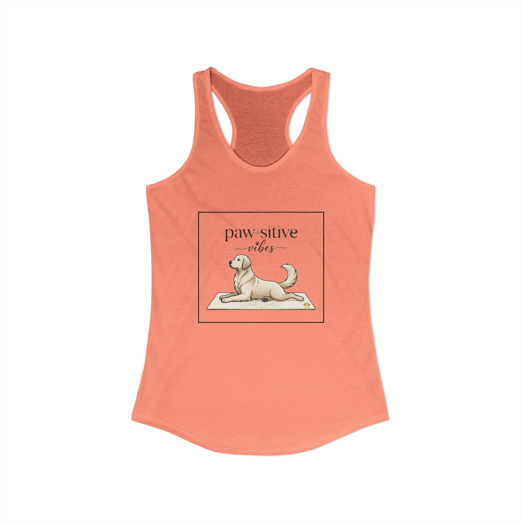 Pawsitive Vibes Racerback Tank Top — Dog Mom Workout Tank | FurEverLoved
