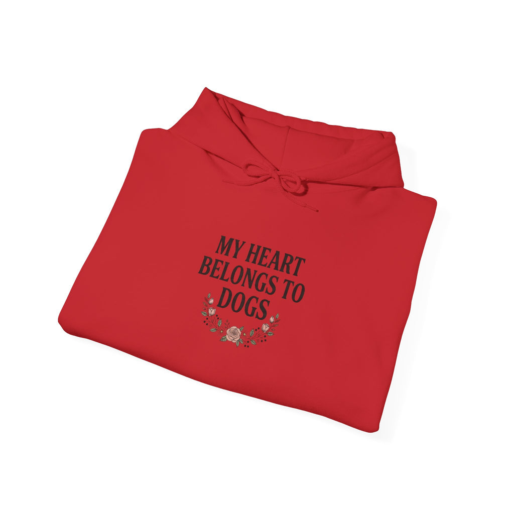 My Heart Belongs to Dogs Hoodie – Dog Mom Floral Sweatshirt