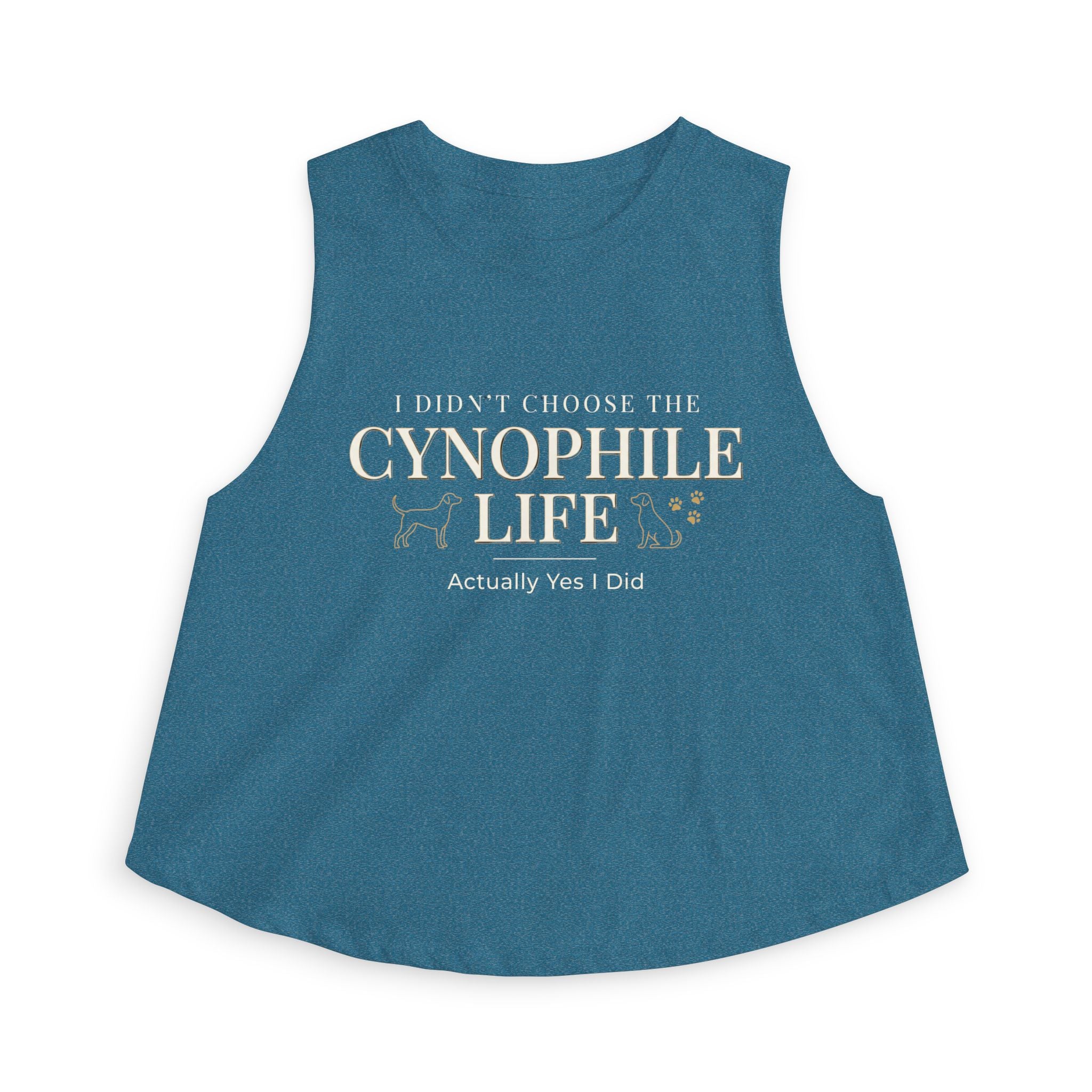 Cynophile Life Women's Crop Top — I Didn't Choose the Cynophile Life (Actually Yes I Did) | Dog Lover Top