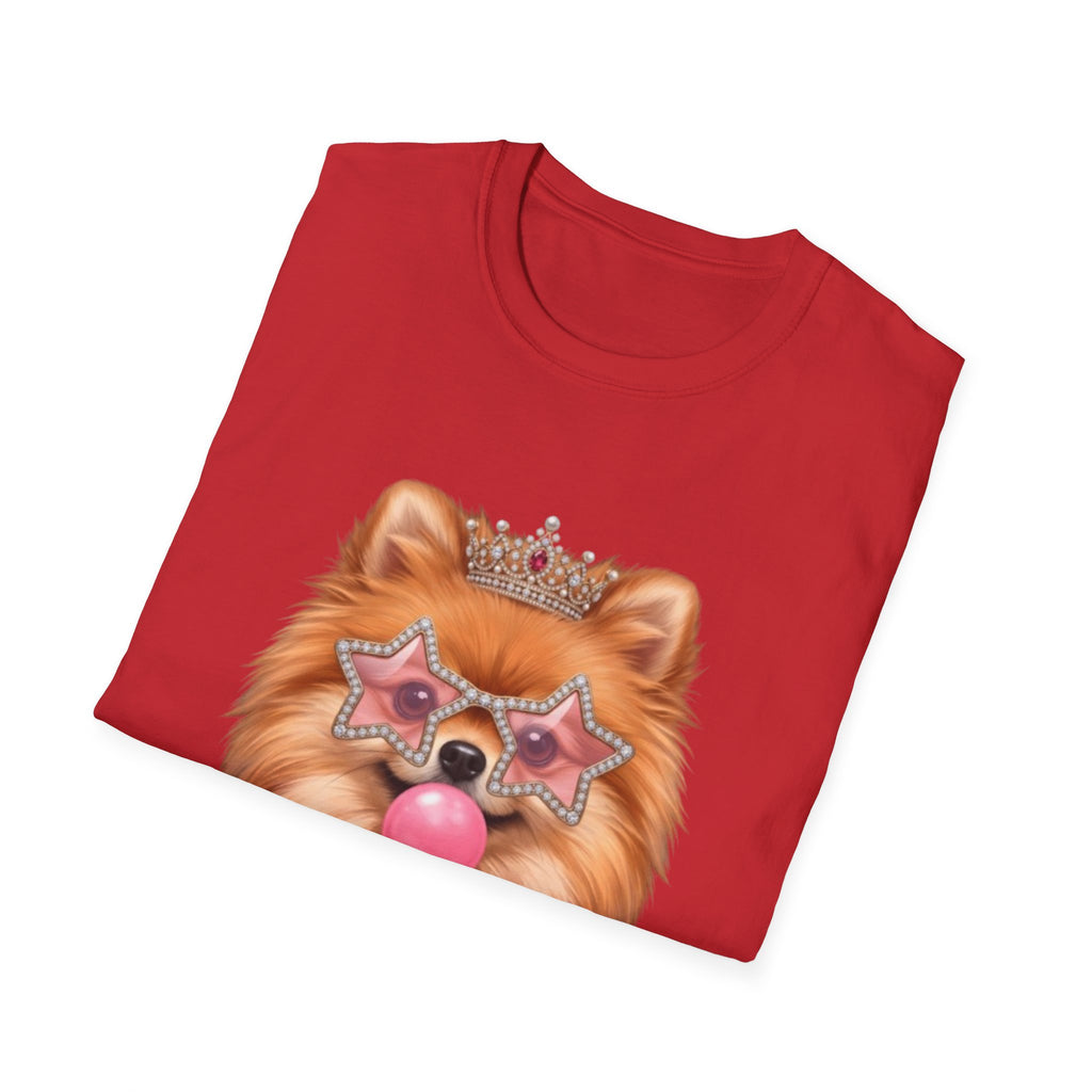 Sassy Pomeranian T-Shirt — Bubblegum Pom Dog Mom Tee | FurEverLoved