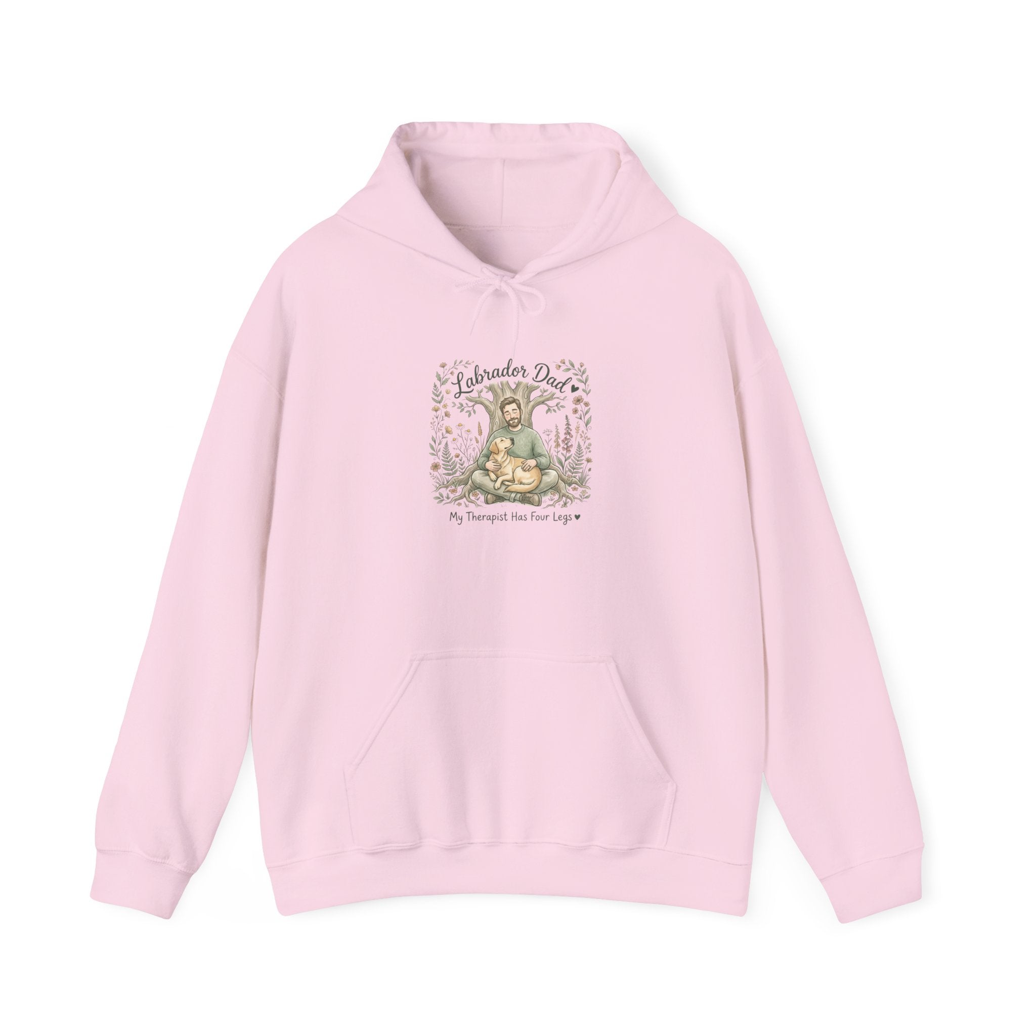 Labrador Dad Hoodie — My Therapist Has Four Legs | Botanical Floral Lab Dad Sweatshirt | FurEverLoved