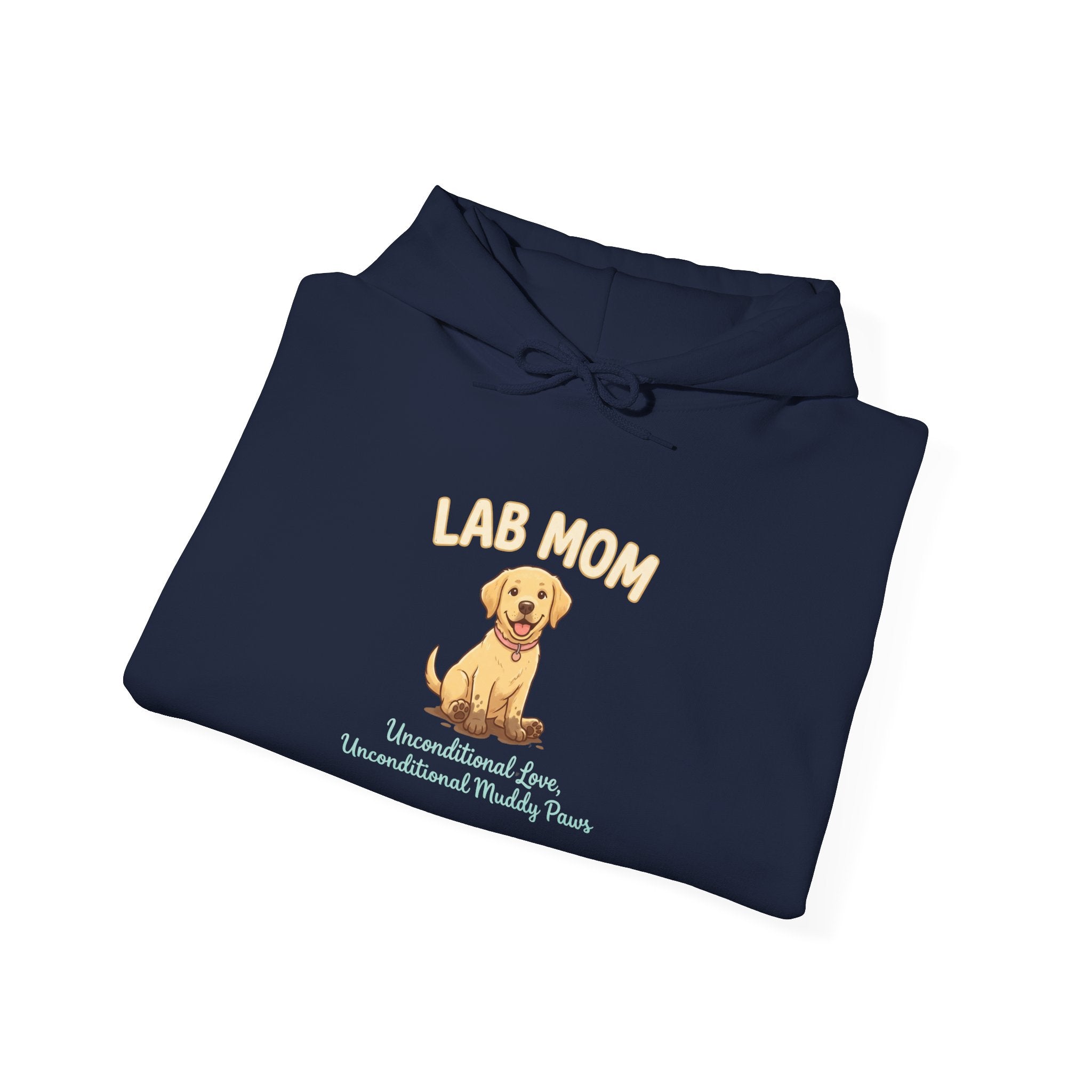 Lab Mom Hoodie — Cute Yellow Lab Illustration Dog Mom Sweatshirt | FurEverLoved