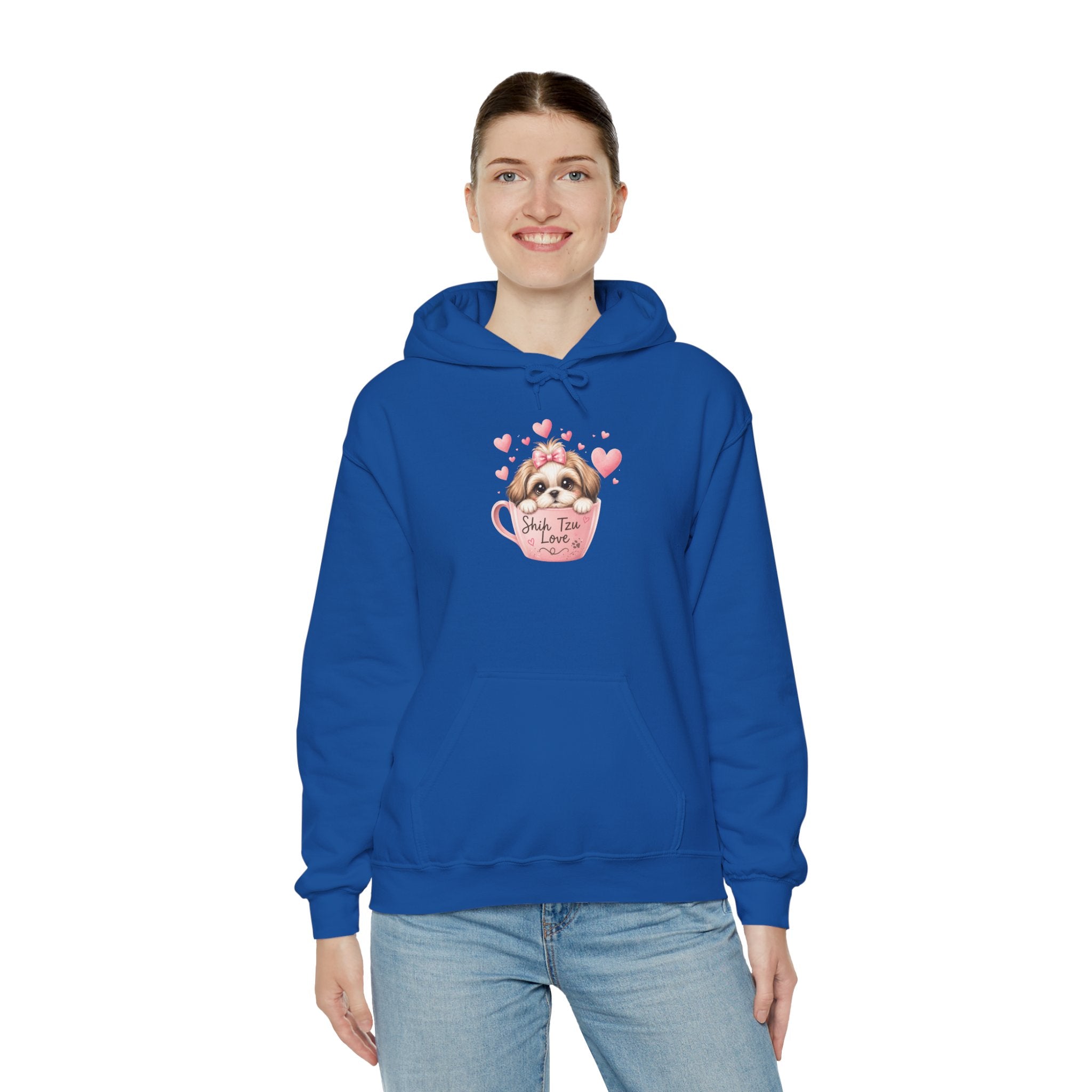 Shih Tzu Love Hoodie — Kawaii Coquette Dog Mom Sweatshirt | FurEverLoved