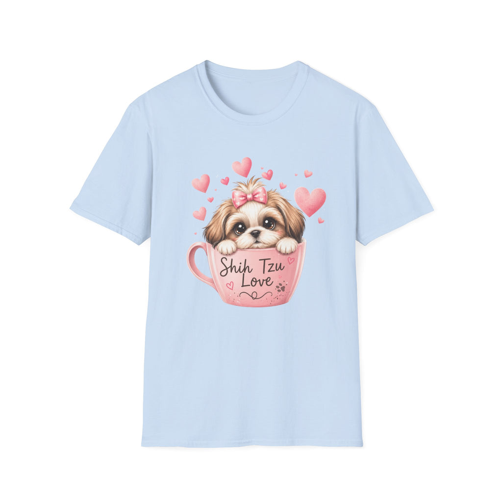 Shih Tzu Love T-Shirt — Kawaii Coquette Dog Mom Tee | FurEverLoved