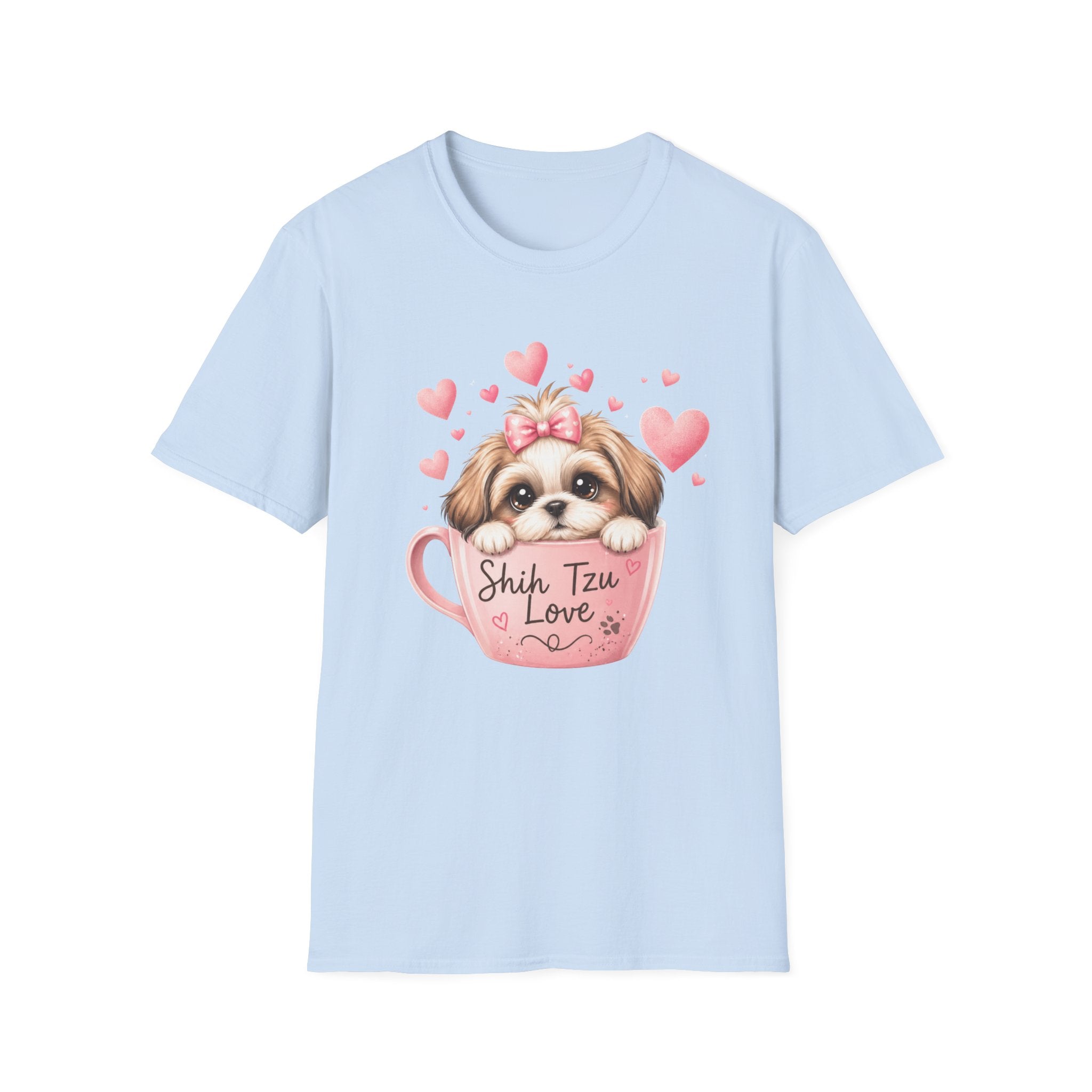 Shih Tzu Love T-Shirt — Kawaii Coquette Dog Mom Tee | FurEverLoved