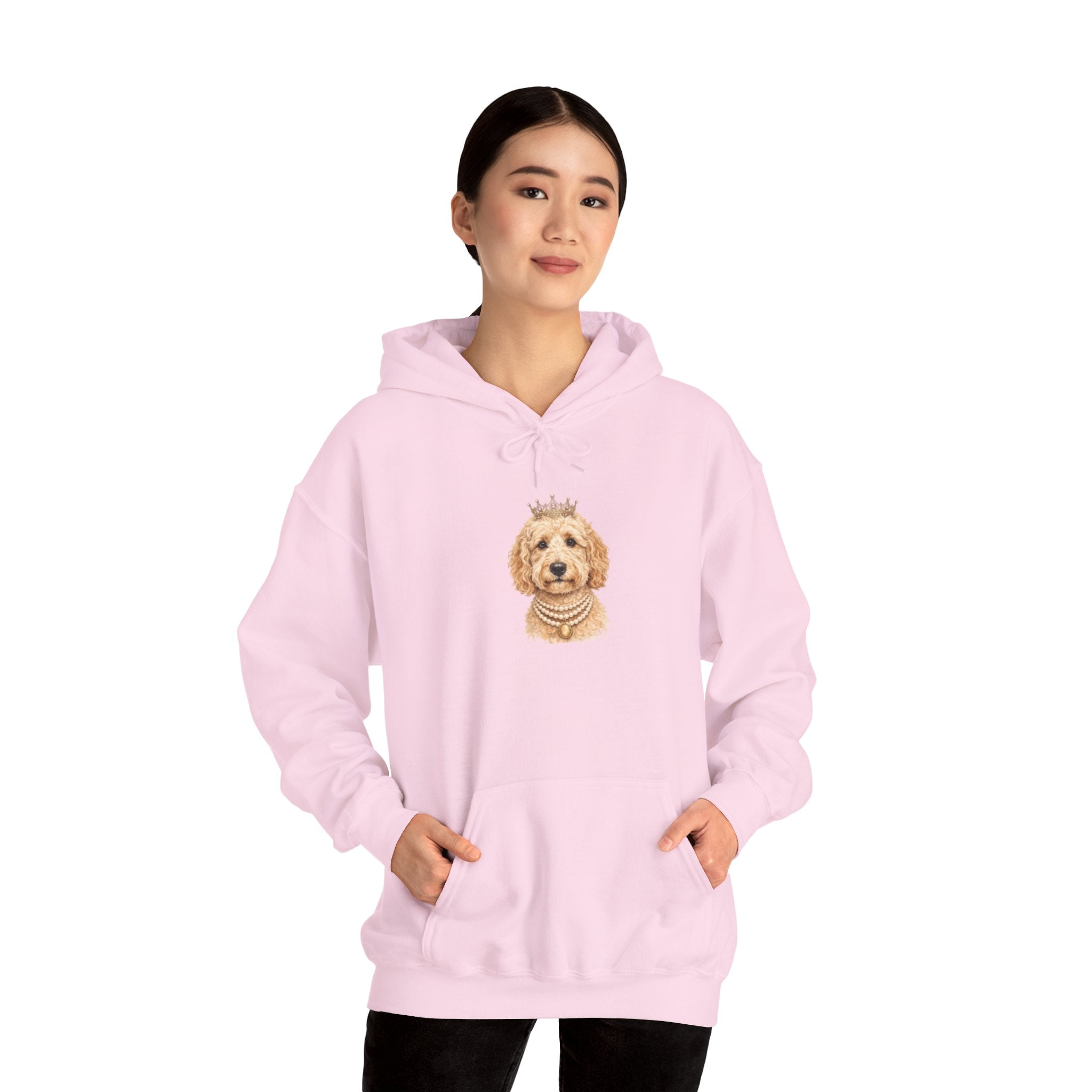 Royal Goldendoodle Hoodie | Crowned Doodle Dog Sweatshirt | FureverLoved | Goldendoodle Mom Gift | Cute Dog Lover Hoodie