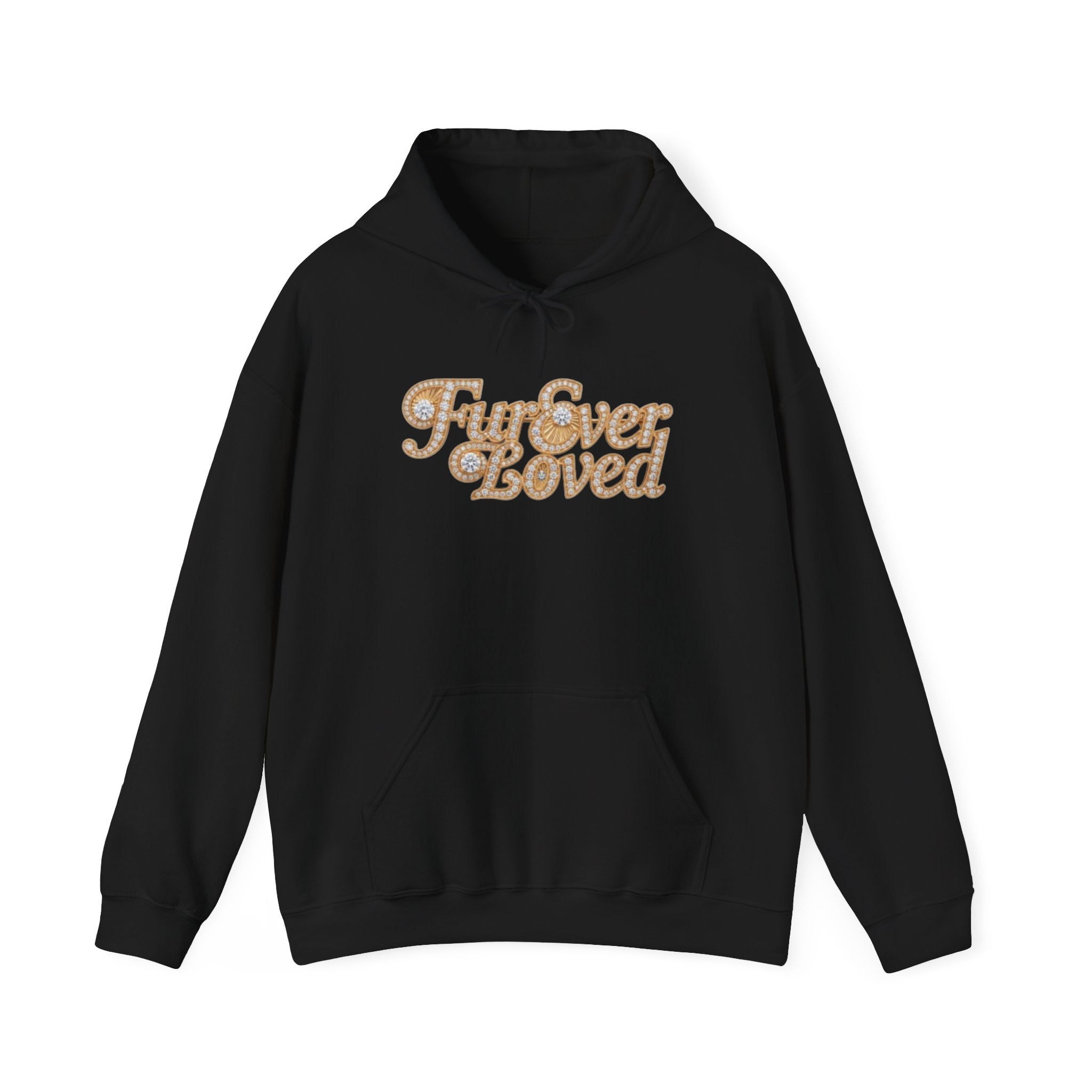 Fur Ever Loved Hoodie — Retro Glitter Script Pullover | FurEverLoved