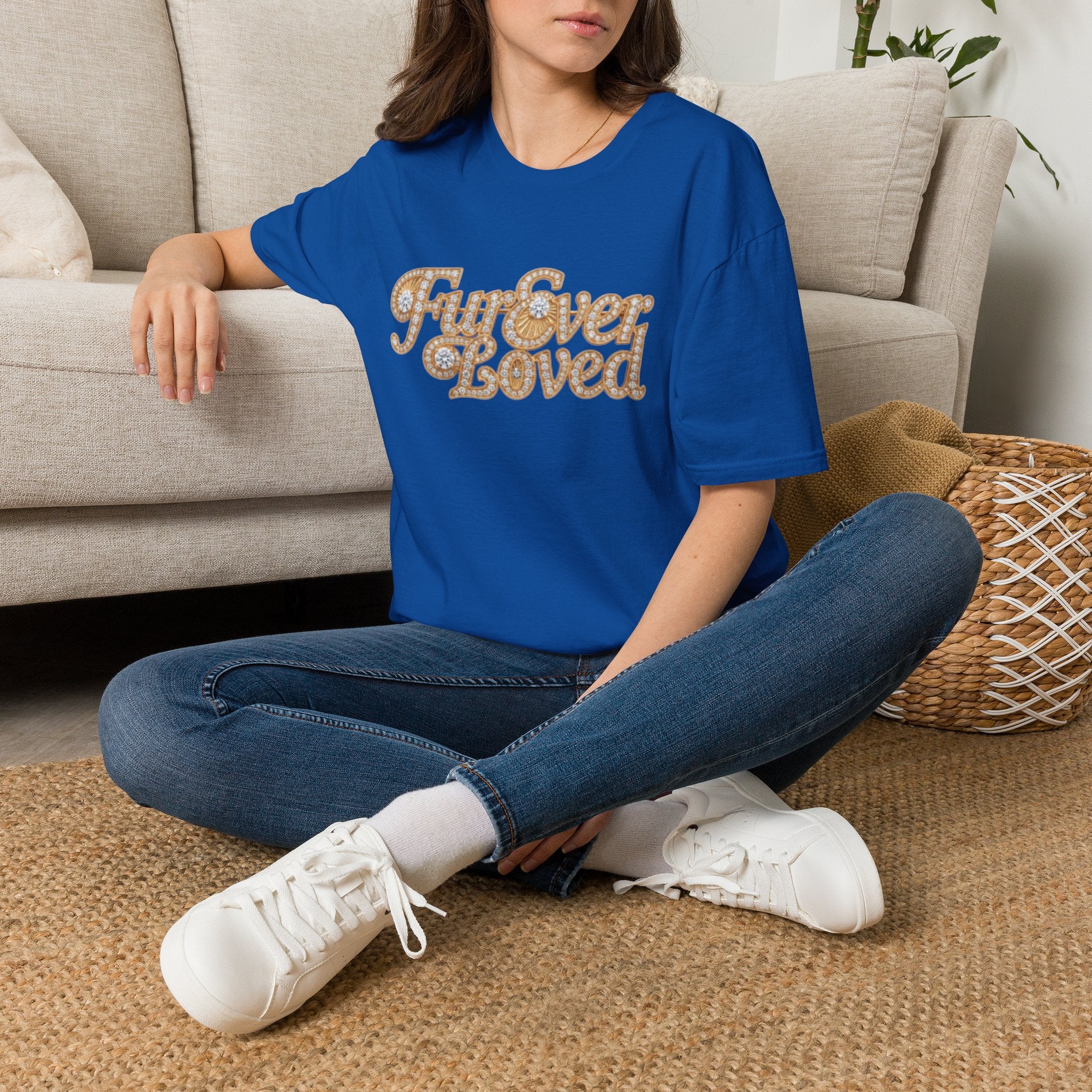 Fur Ever Loved T-Shirt — Retro Rhinestone Graphic Tee | FurEverLoved