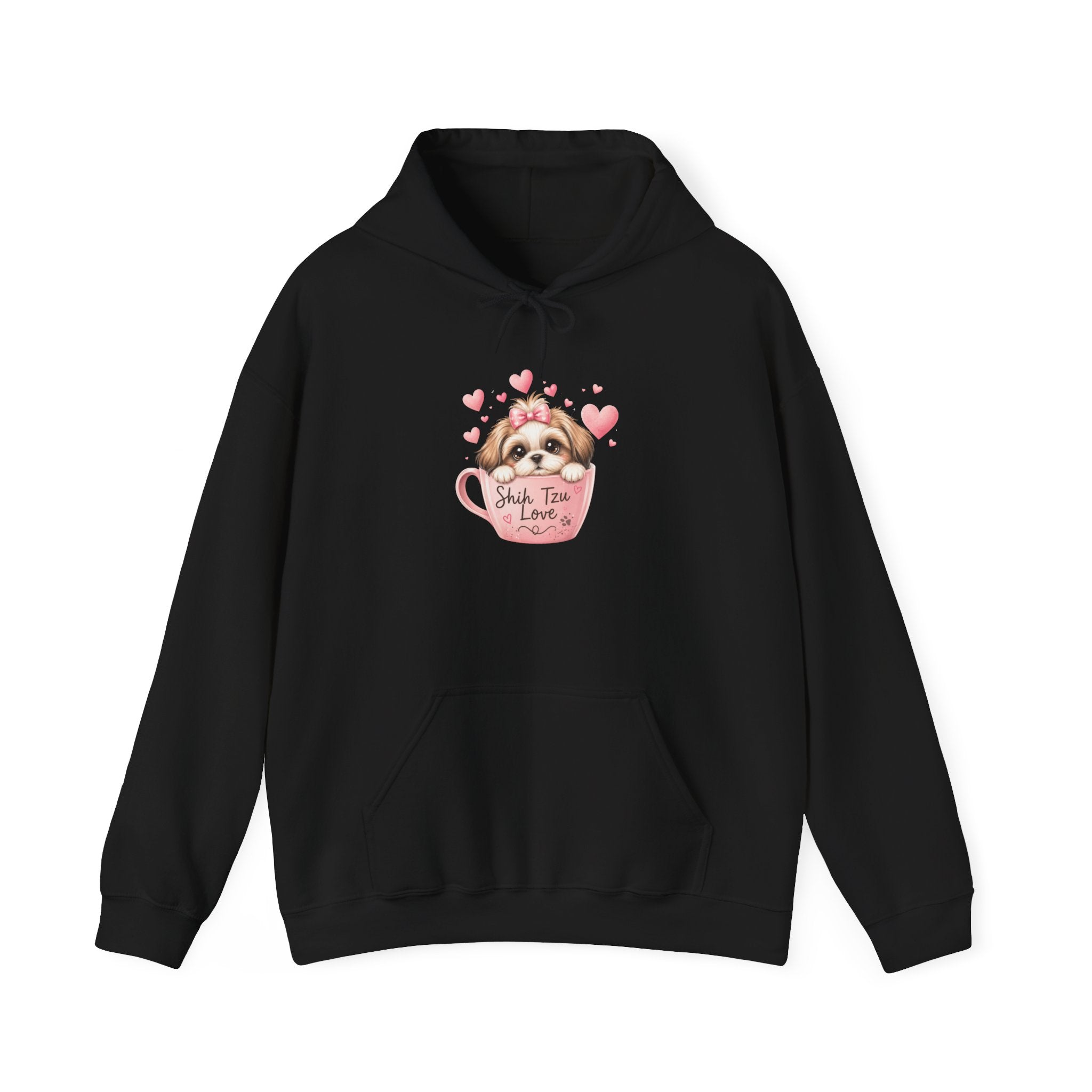Shih Tzu Love Hoodie — Kawaii Coquette Dog Mom Sweatshirt | FurEverLoved