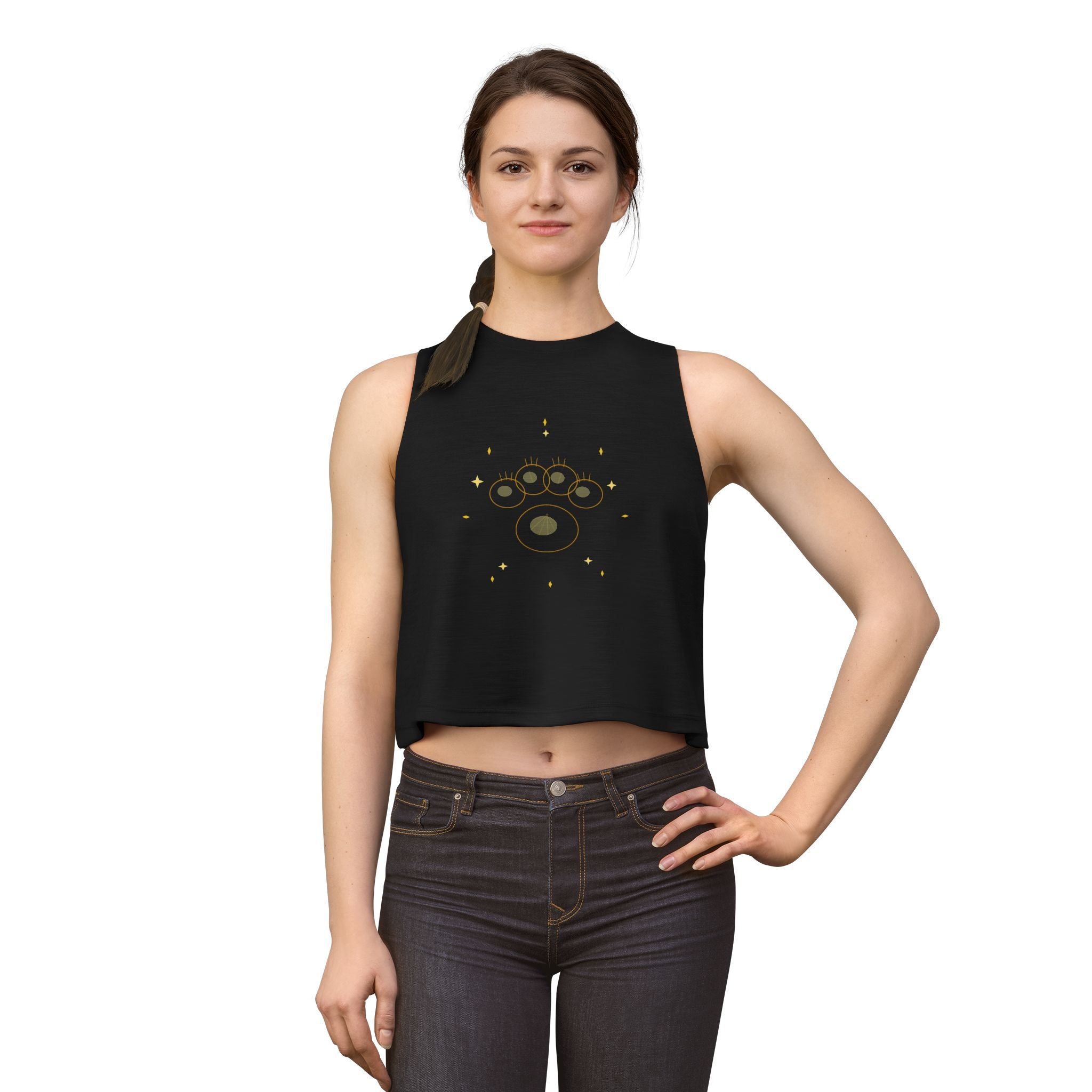 Golden Paw Celestial Crop Top | FurEverLoved
