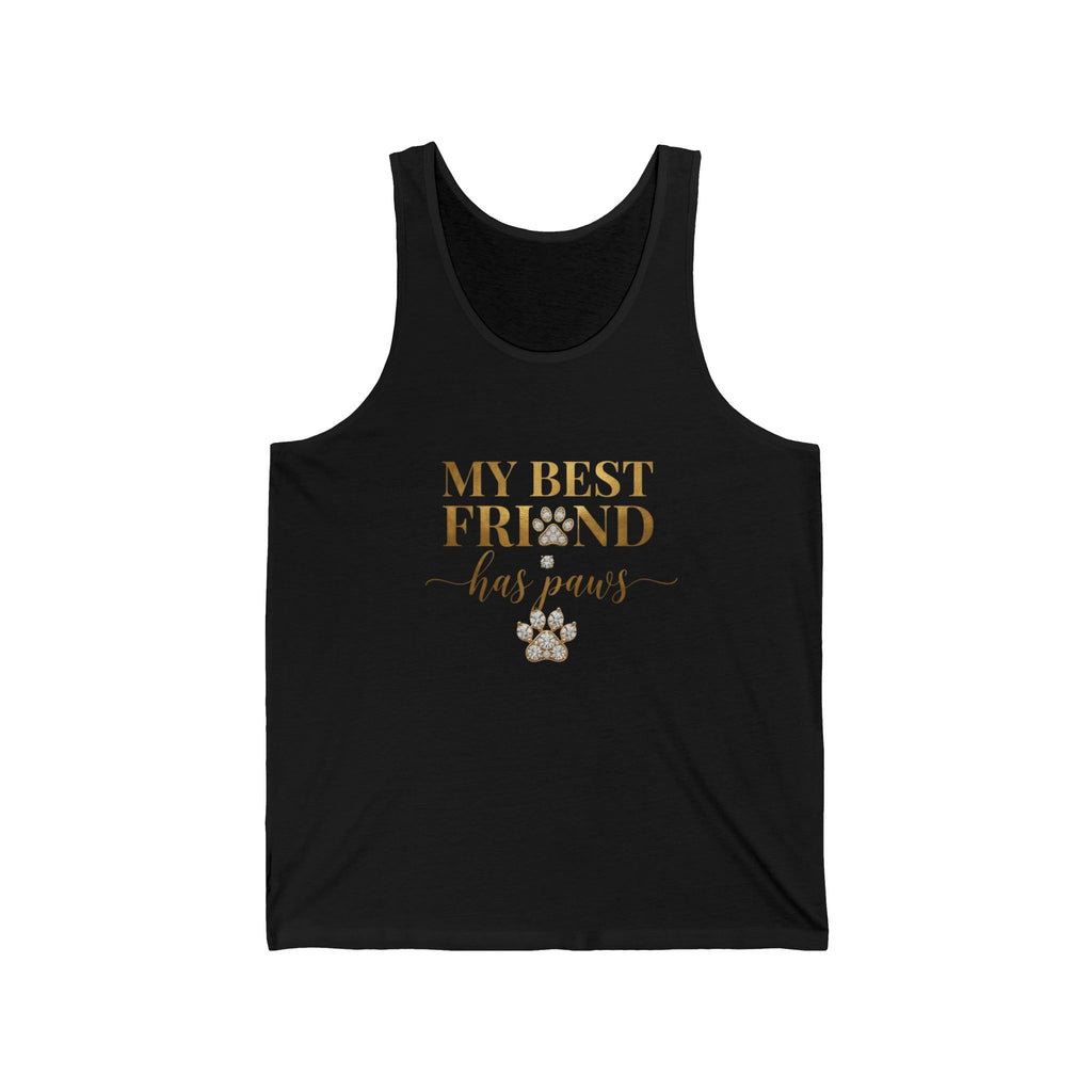 My Best Friend Has Paws Dog Mom Tank Top | Dog Lover Gift
