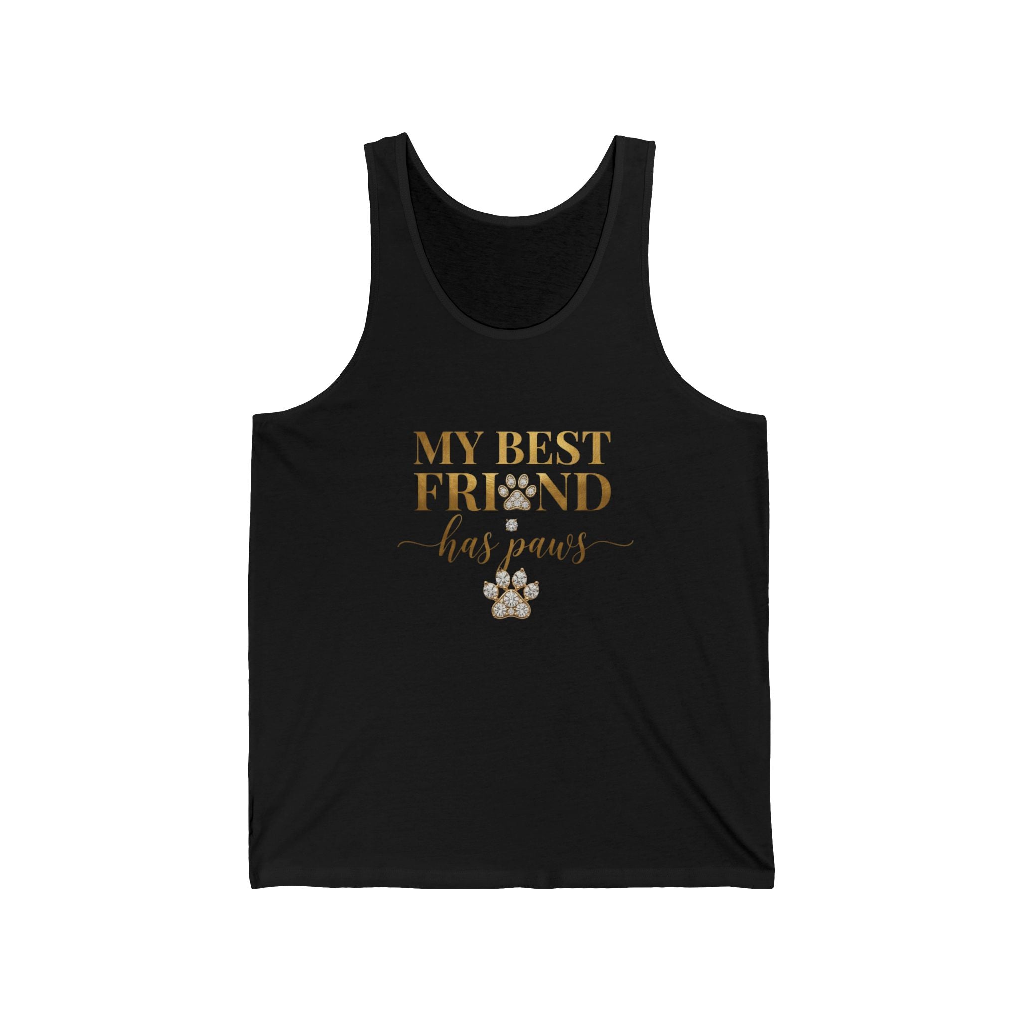 My Best Friend Has Paws Dog Mom Tank Top | Dog Lover Gift