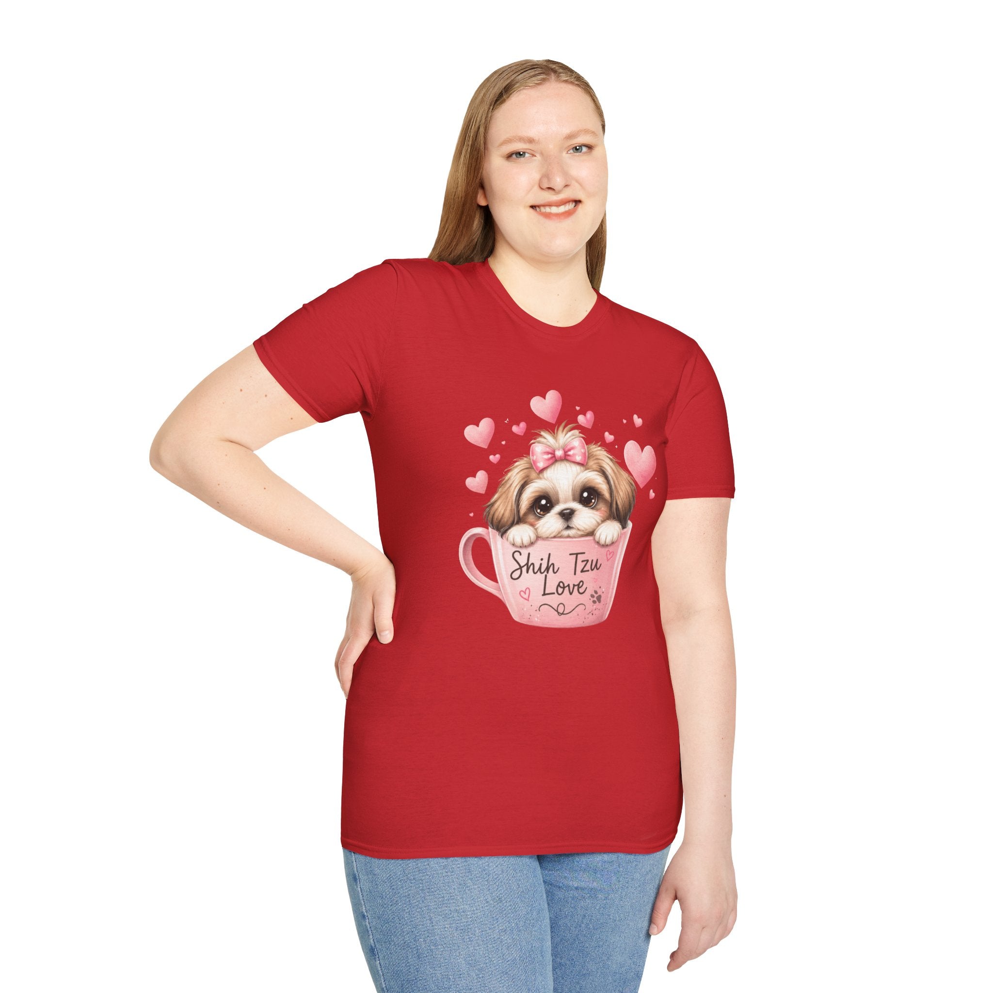 Shih Tzu Love T-Shirt — Kawaii Coquette Dog Mom Tee | FurEverLoved