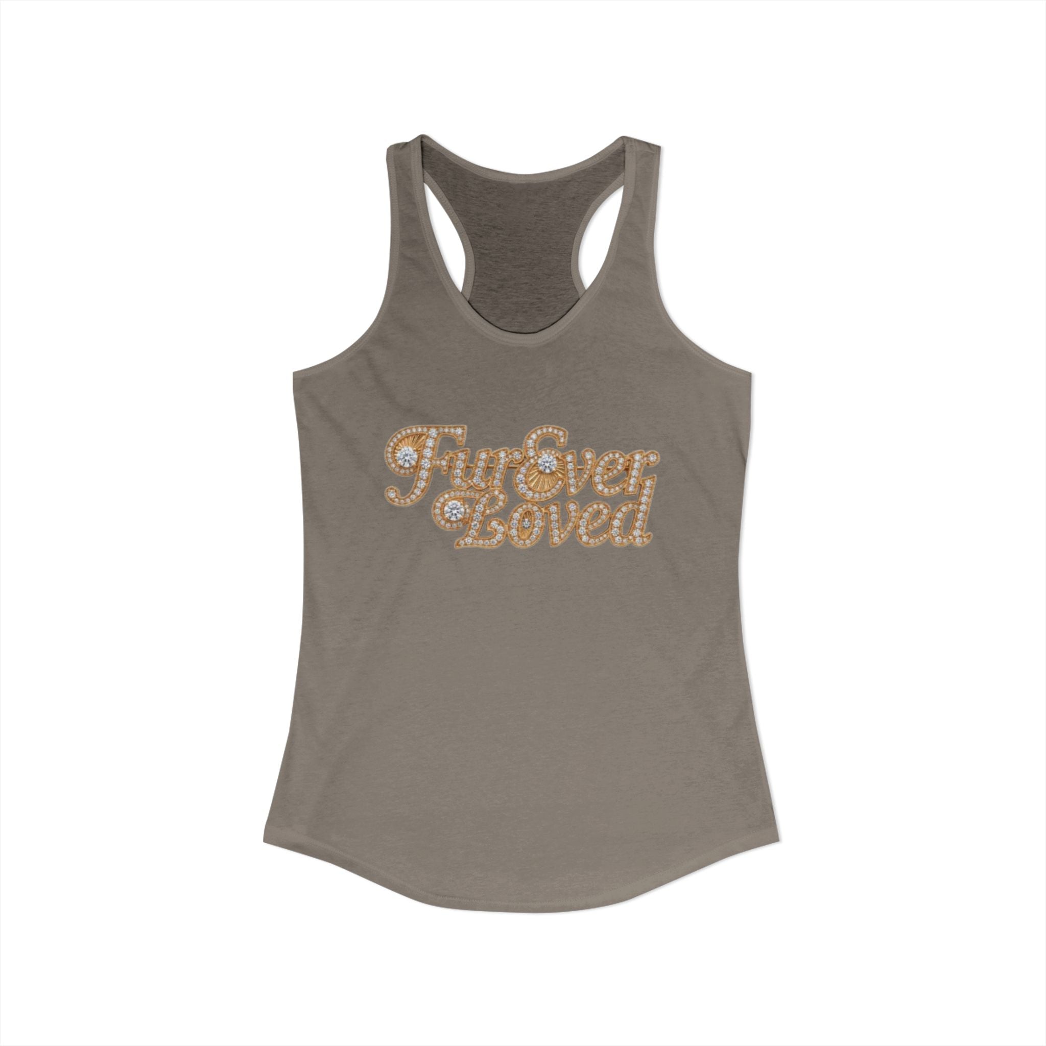 Fur Ever Loved Racerback Tank — Women's Dog Lover Graphic Tank Top | FurEverLoved
