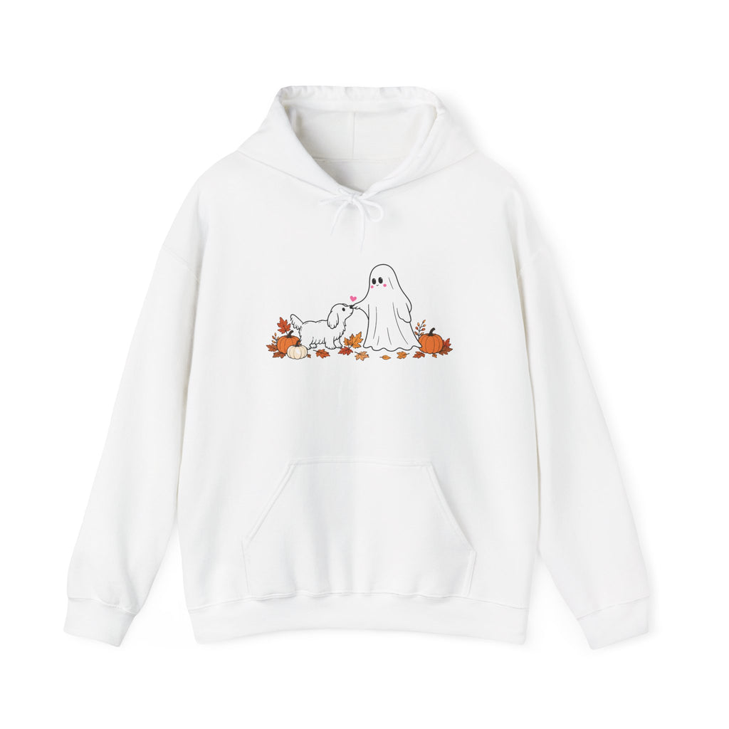 Dog Mom Gift Hoodie — Cute Ghost & Puppy Fall Halloween Pullover | FurEverLoved