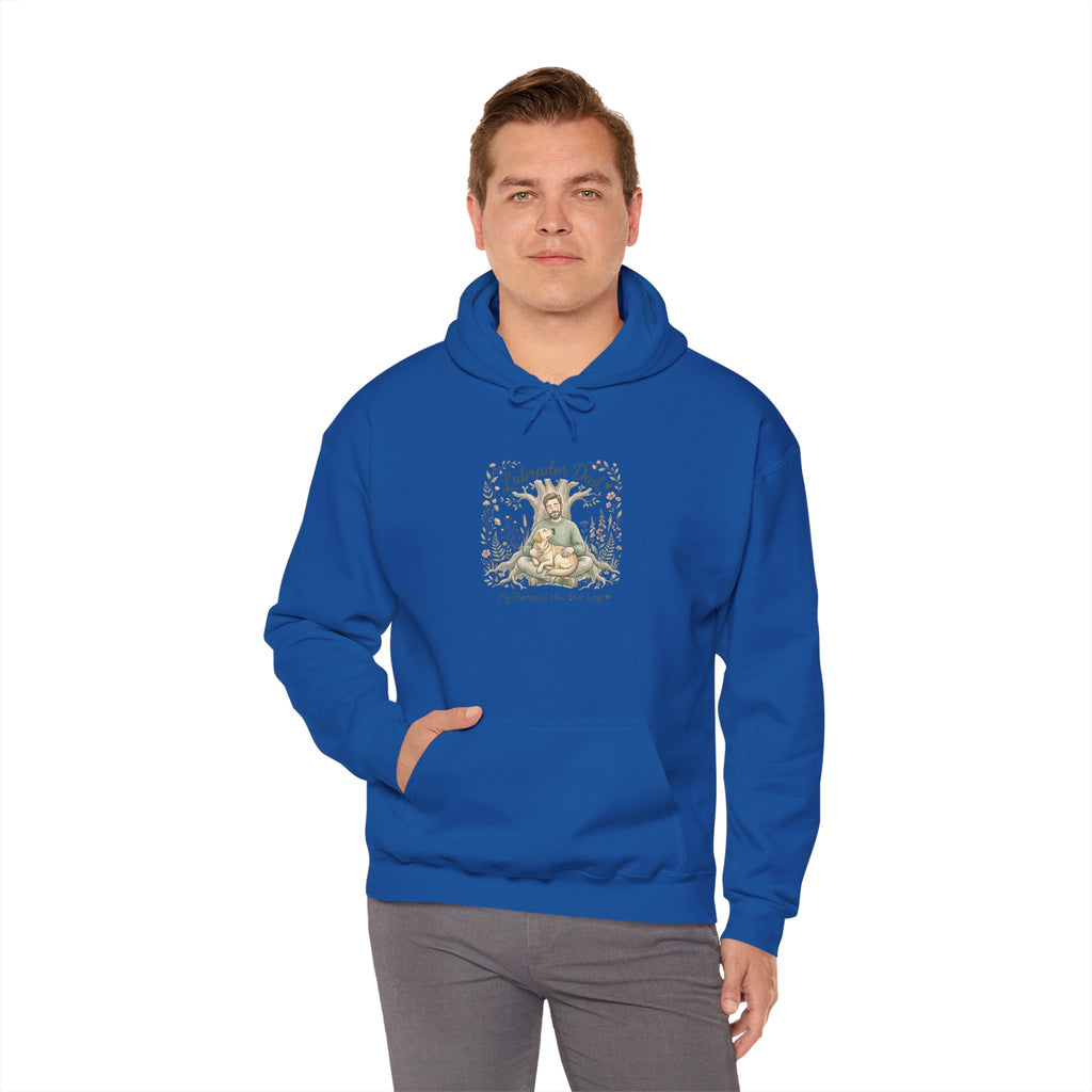 Labrador Dad Hoodie — My Therapist Has Four Legs | Botanical Floral Lab Dad Sweatshirt | FurEverLoved