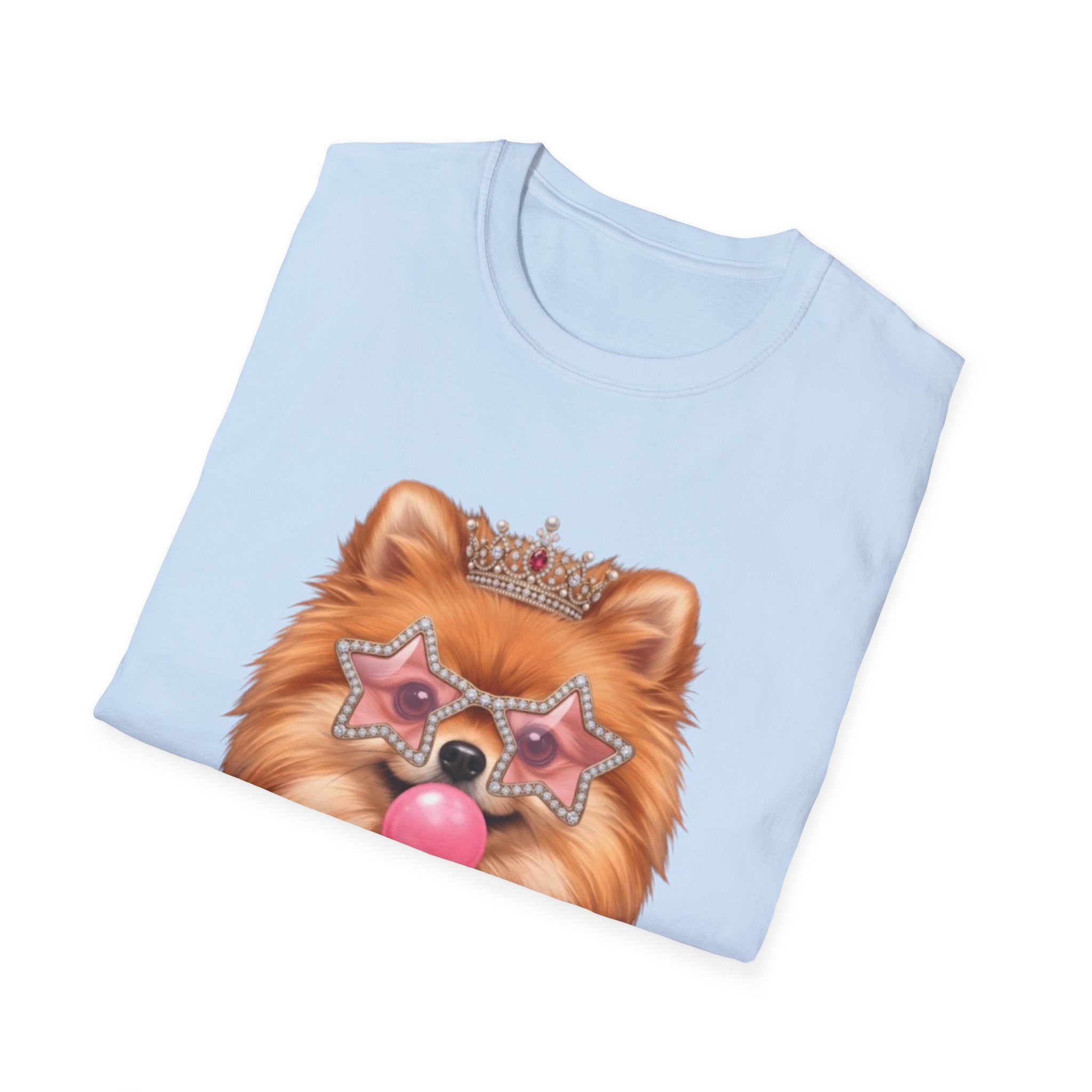 Sassy Pomeranian T-Shirt — Bubblegum Pom Dog Mom Tee | FurEverLoved