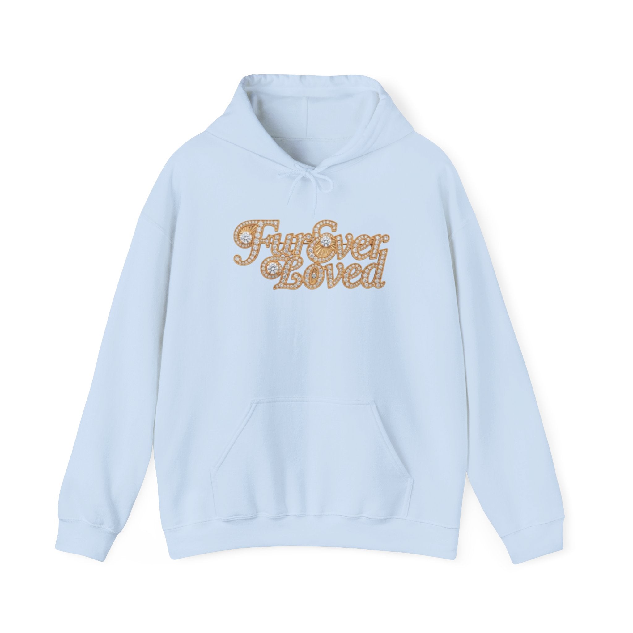 Fur Ever Loved Hoodie — Retro Glitter Script Pullover | FurEverLoved
