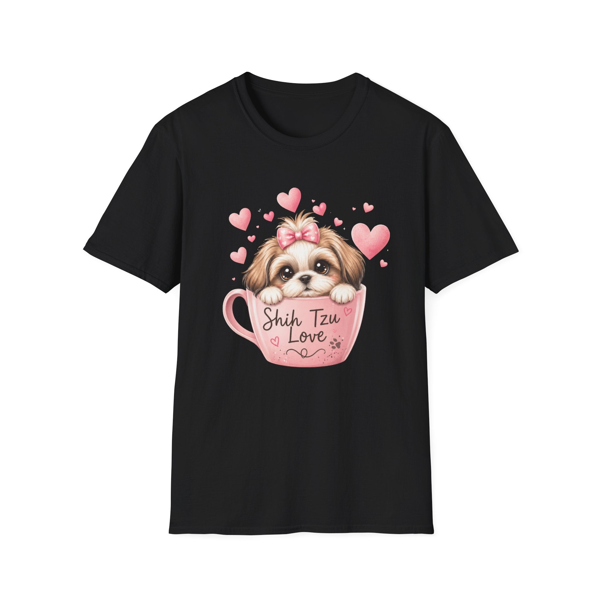 Shih Tzu Love T-Shirt — Kawaii Coquette Dog Mom Tee | FurEverLoved
