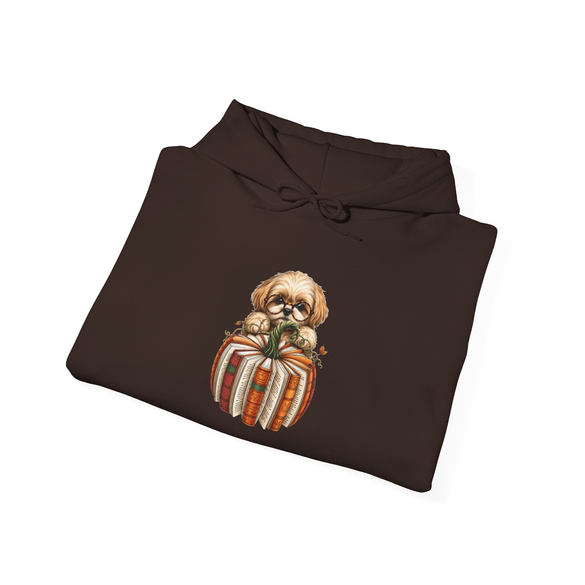 Shih Tzu Mom Gift Hoodie — Autumn Pup in Pumpkin Cozy Fall Pullover | FurEverLoved