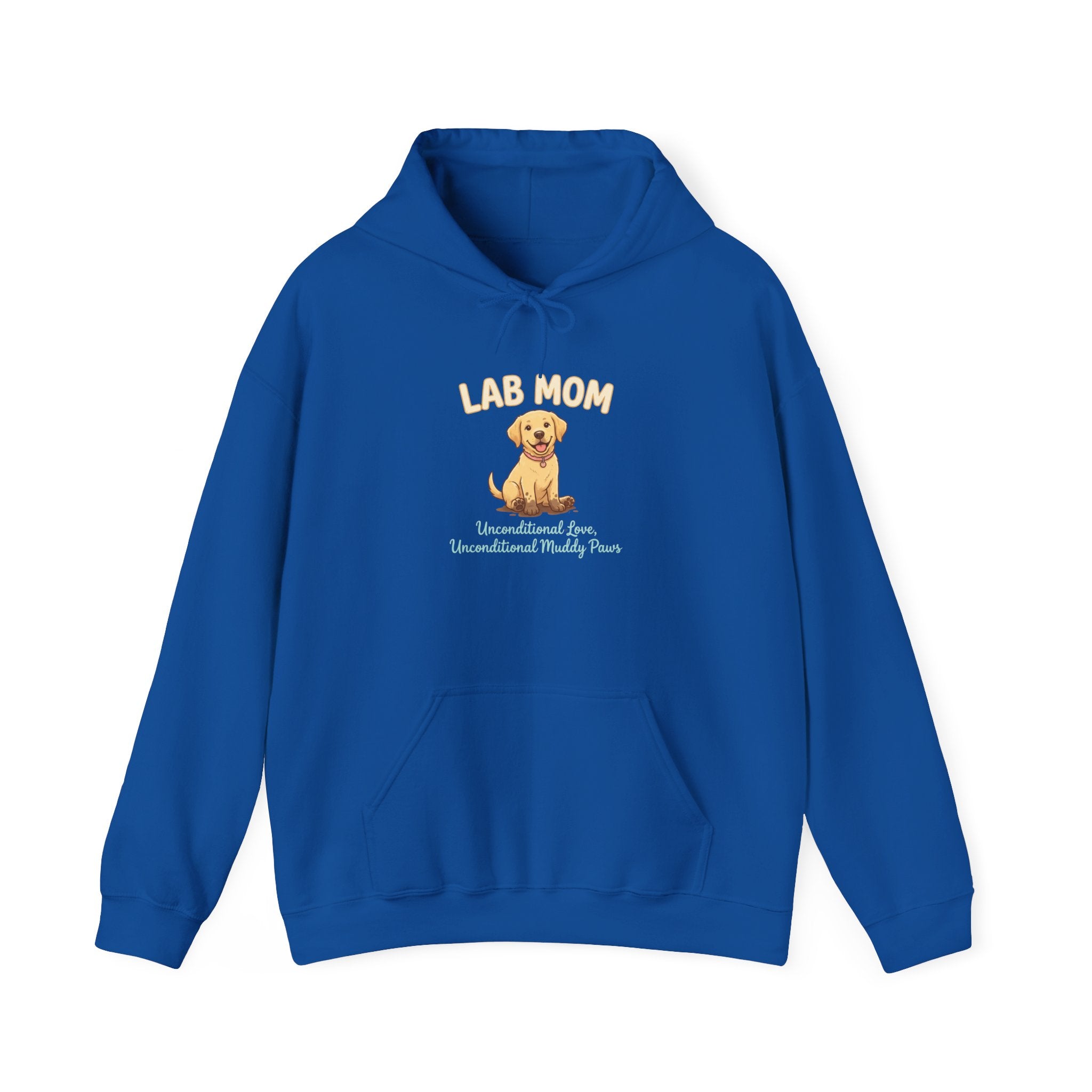 Lab Mom Hoodie — Cute Yellow Lab Illustration Dog Mom Sweatshirt | FurEverLoved