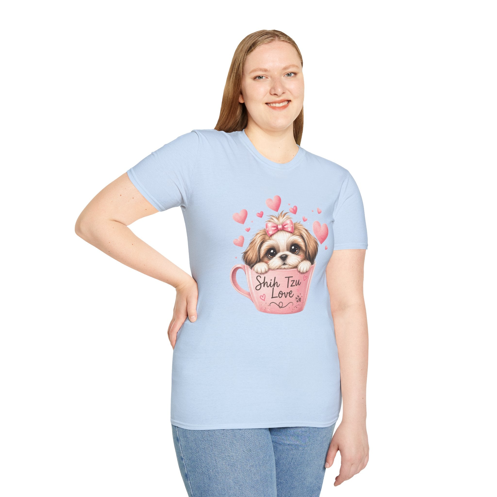 Shih Tzu Love T-Shirt — Kawaii Coquette Dog Mom Tee | FurEverLoved