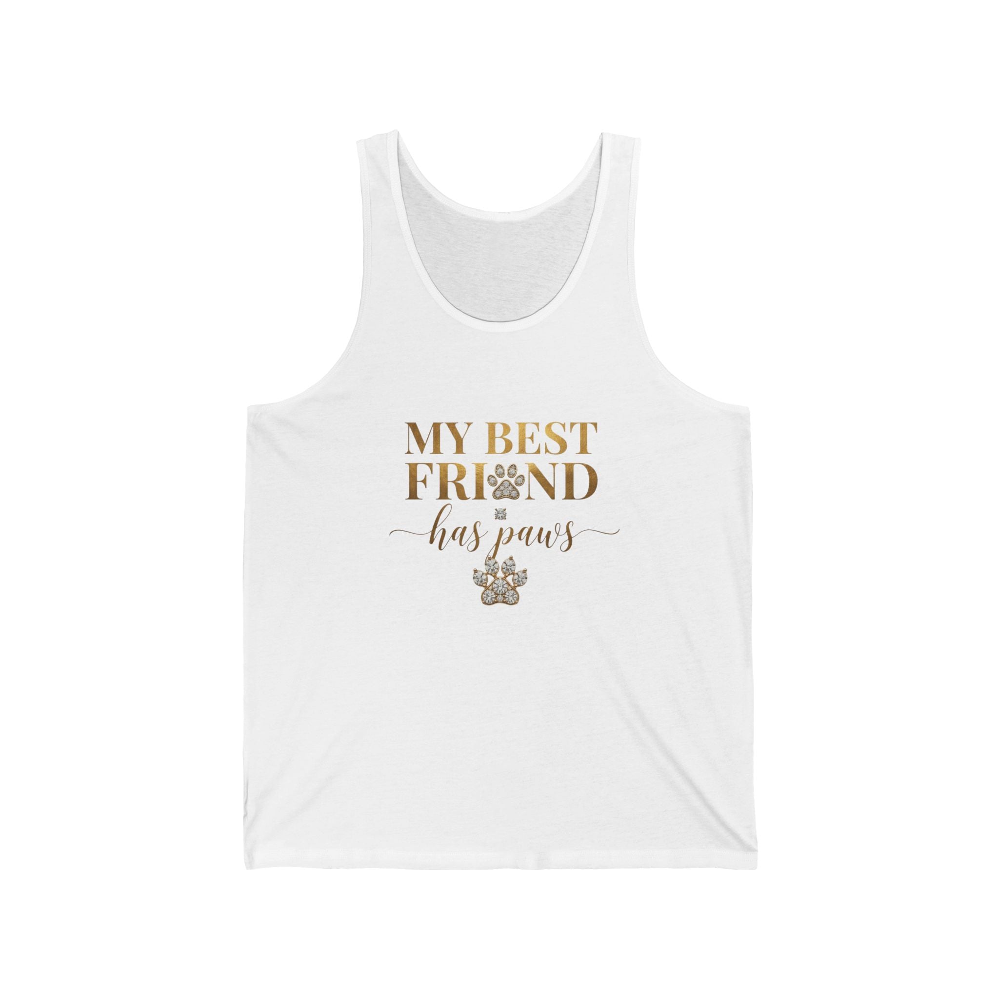 My Best Friend Has Paws Dog Mom Tank Top | Dog Lover Gift