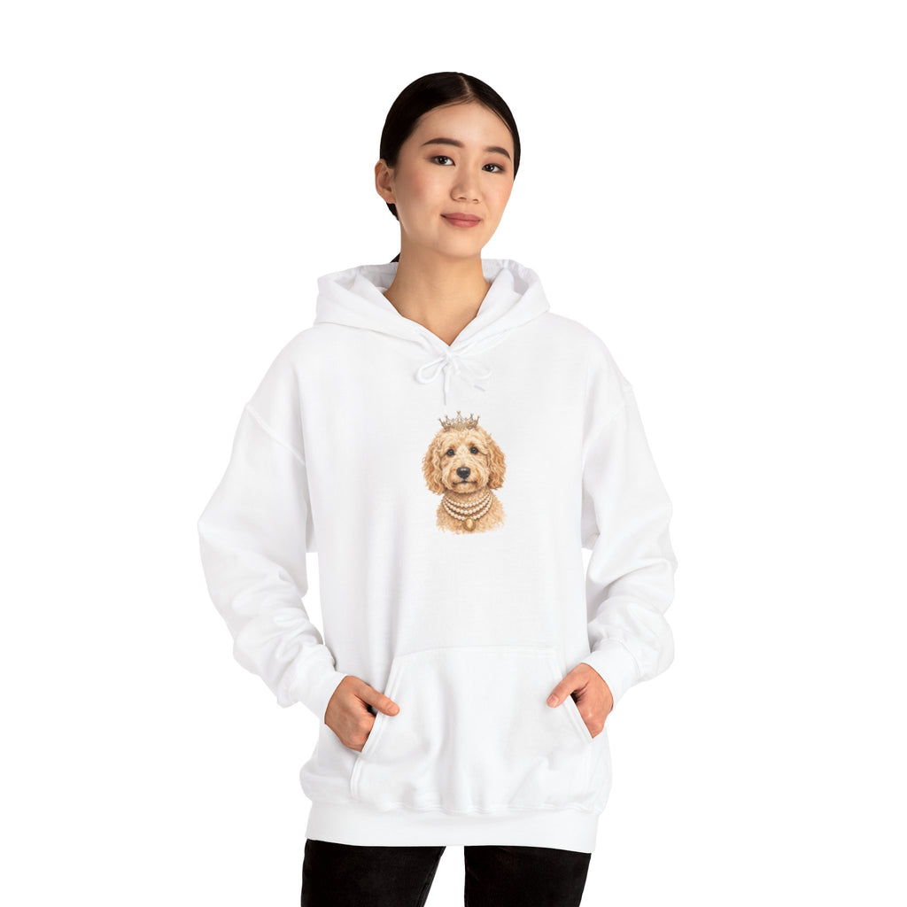 Royal Goldendoodle Hoodie | Crowned Doodle Dog Sweatshirt | FureverLoved | Goldendoodle Mom Gift | Cute Dog Lover Hoodie