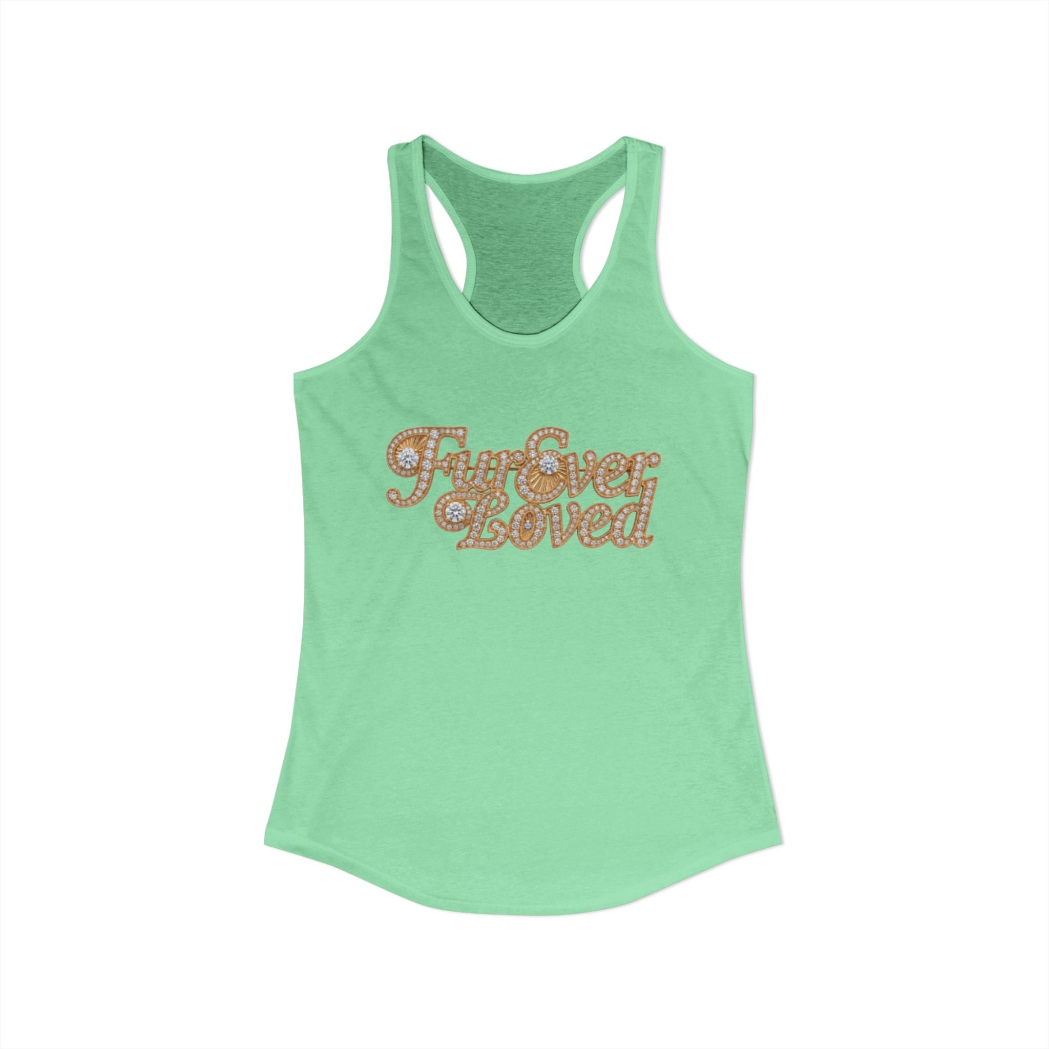 Fur Ever Loved Racerback Tank — Women's Dog Lover Graphic Tank Top | FurEverLoved