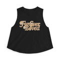 Fur Ever Loved Crop Top — Retro Script Graphic Women's Tank | FurEverLoved