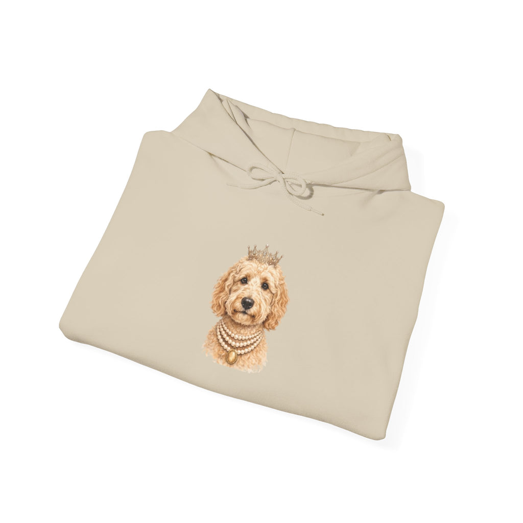 Royal Goldendoodle Hoodie | Crowned Doodle Dog Sweatshirt | FureverLoved | Goldendoodle Mom Gift | Cute Dog Lover Hoodie