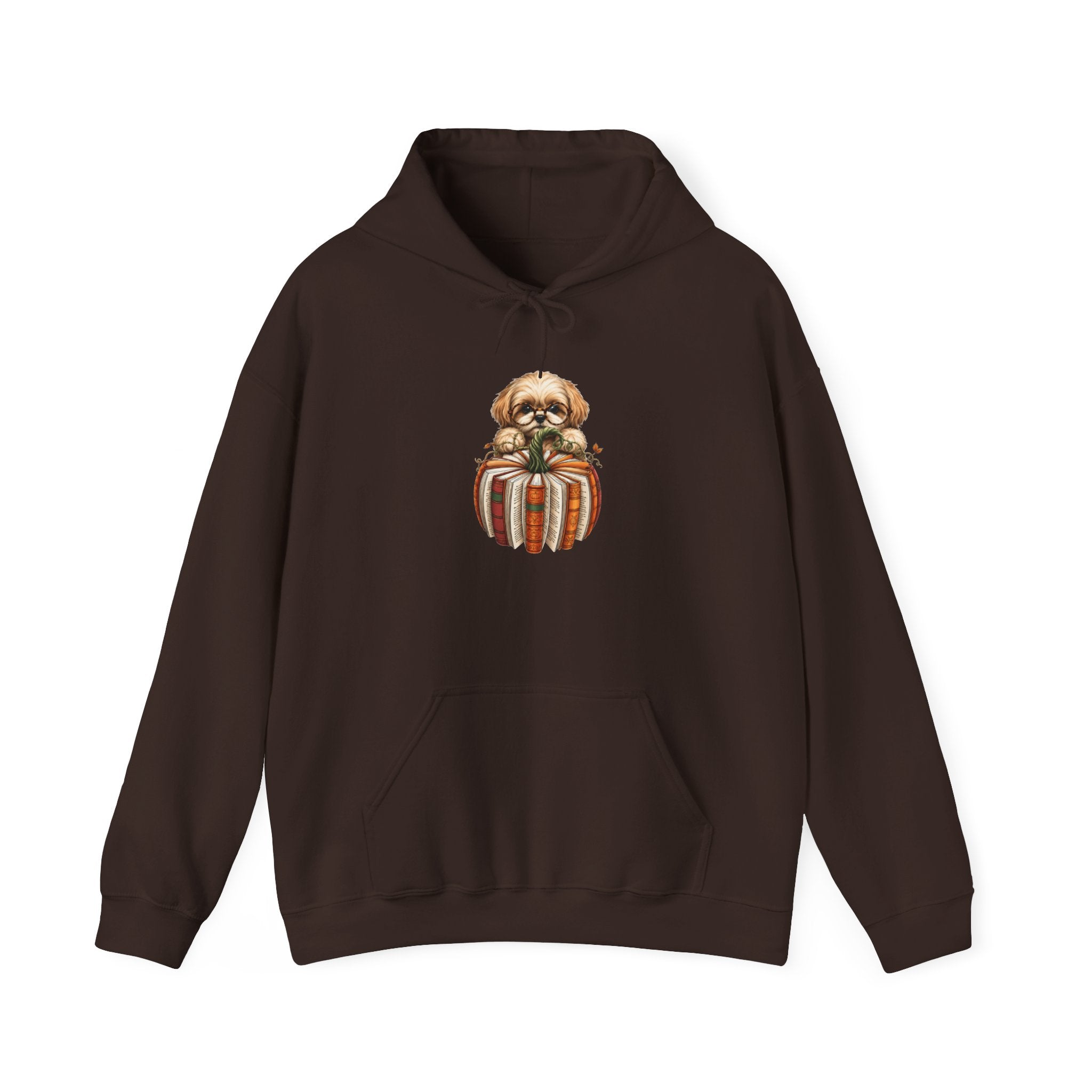 Shih Tzu Mom Gift Hoodie — Autumn Pup in Pumpkin Cozy Fall Pullover | FurEverLoved