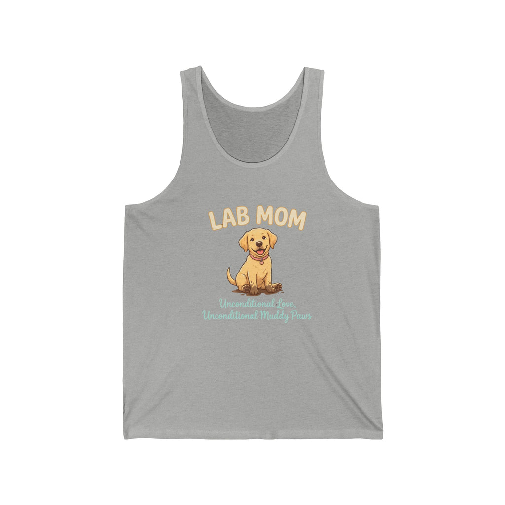 Lab Mom Tank Top — Unconditional Love, Unconditional Muddy Paws | Labrador Mom Gift | FurEverLoved