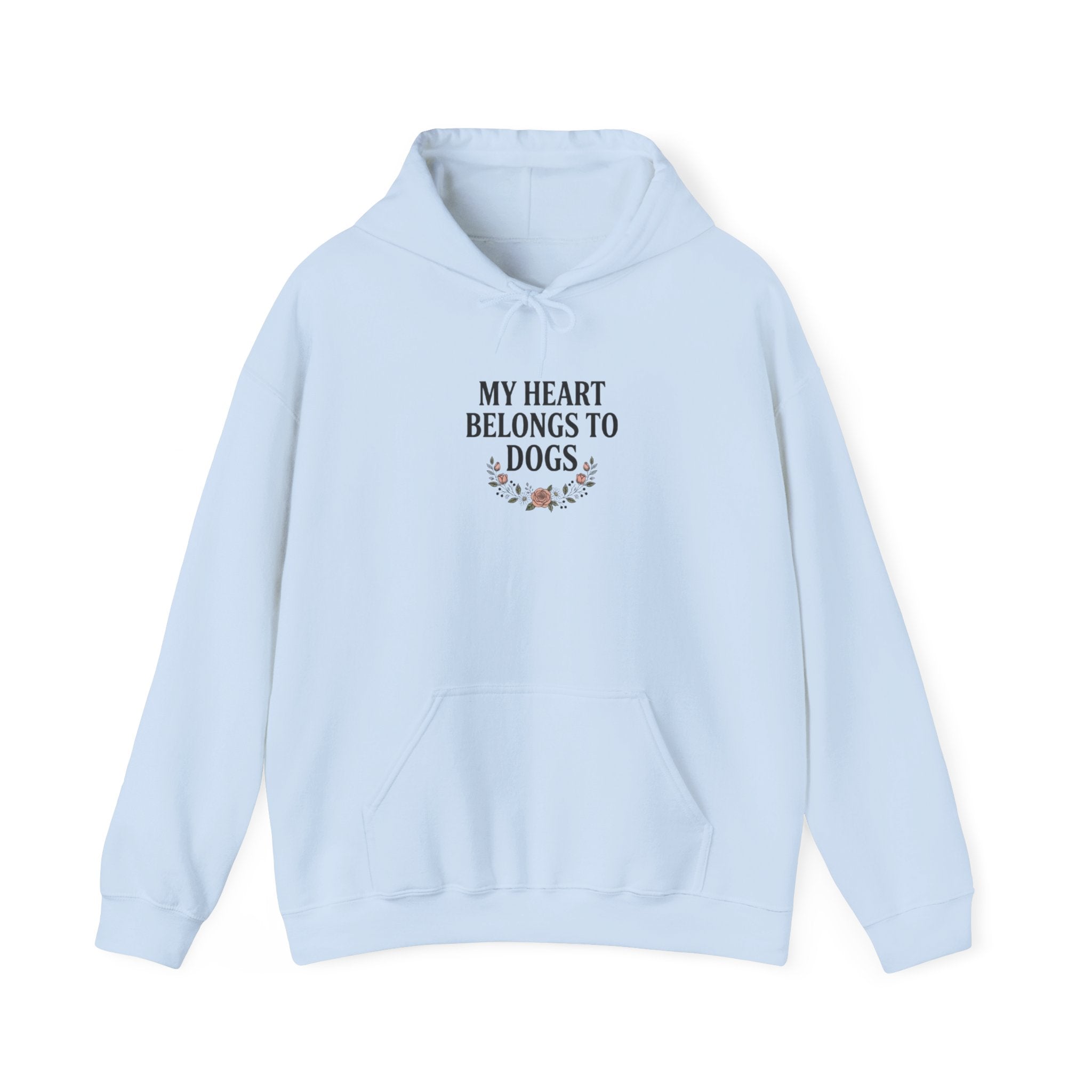 My Heart Belongs to Dogs Hoodie – Dog Mom Floral Sweatshirt