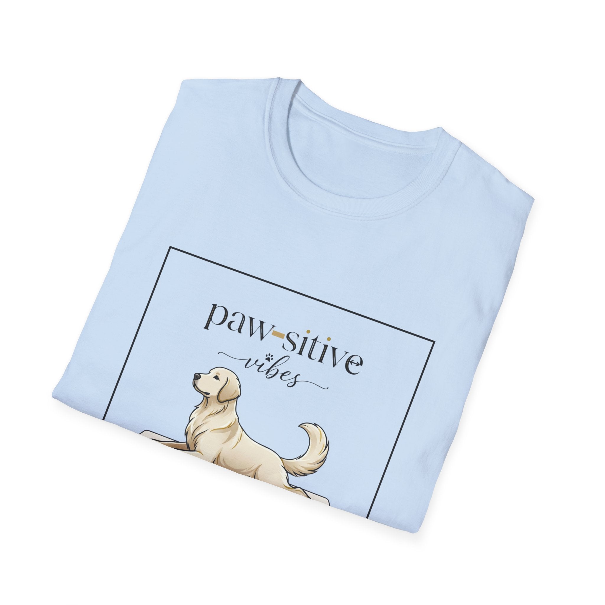 Pawsitive Vibes Dog Yoga T-Shirt — Funny Dog Mom Tee | FurEverLoved