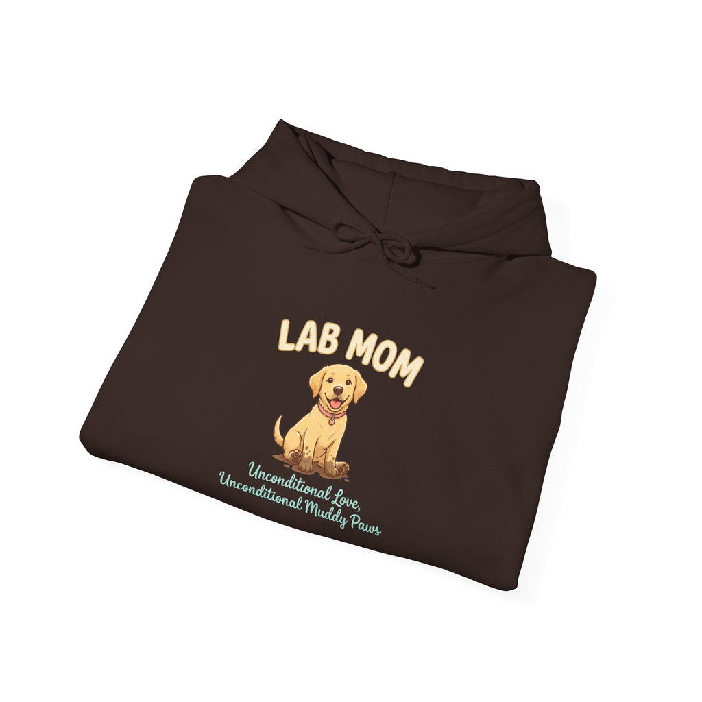 Lab Mom Hoodie — Cute Yellow Lab Illustration Dog Mom Sweatshirt | FurEverLoved