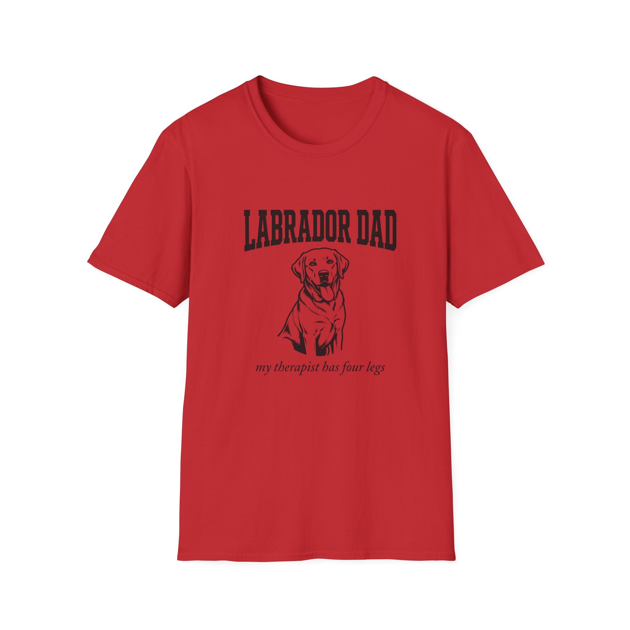 Labrador Dad T-Shirt — My Therapist Has Four Legs | Bold Classic Lab Tee | FurEverLoved