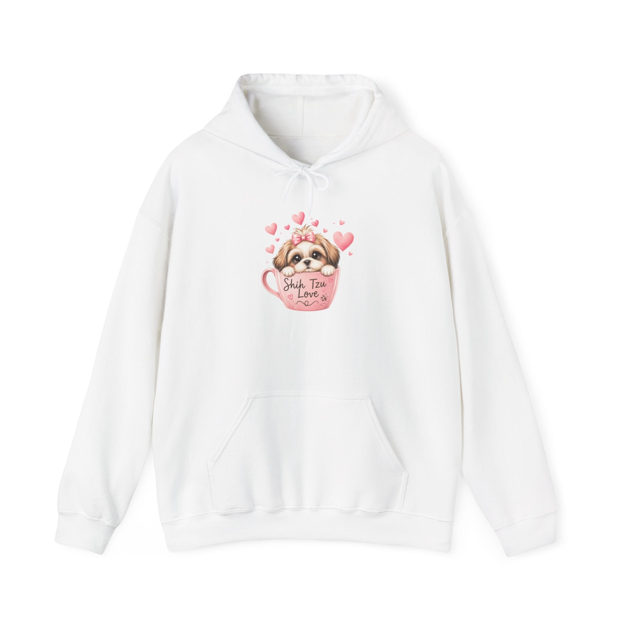 Shih Tzu Love Hoodie — Kawaii Coquette Dog Mom Sweatshirt | FurEverLoved