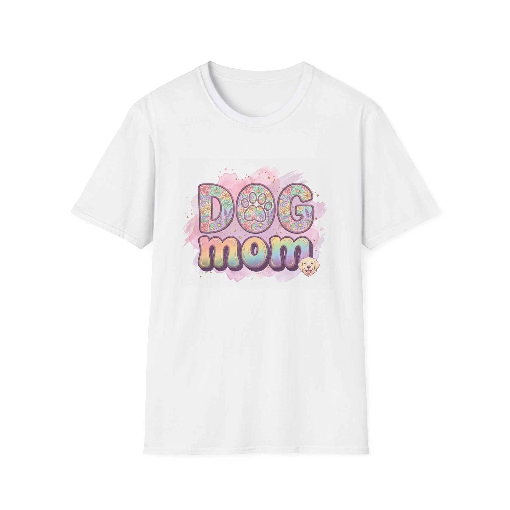 Dog Mom Aesthetic T-Shirt | Cute Floral Dog Lover Tee | Soft Casual Pet Mom Gift Shirt
