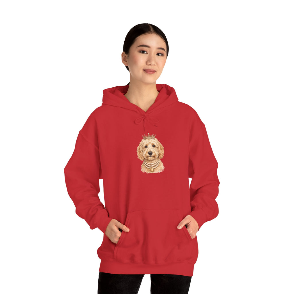 Royal Goldendoodle Hoodie | Crowned Doodle Dog Sweatshirt | FureverLoved | Goldendoodle Mom Gift | Cute Dog Lover Hoodie