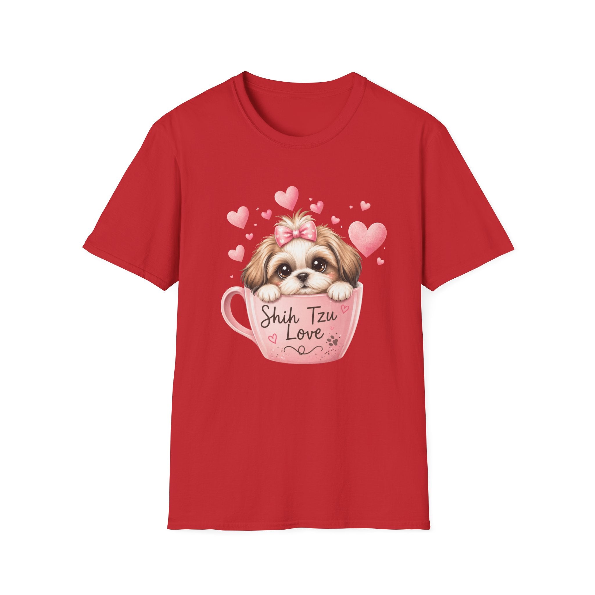 Shih Tzu Love T-Shirt — Kawaii Coquette Dog Mom Tee | FurEverLoved