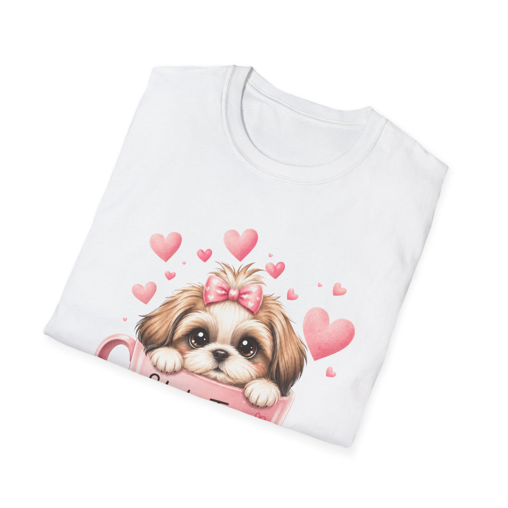 Shih Tzu Love T-Shirt — Kawaii Coquette Dog Mom Tee | FurEverLoved