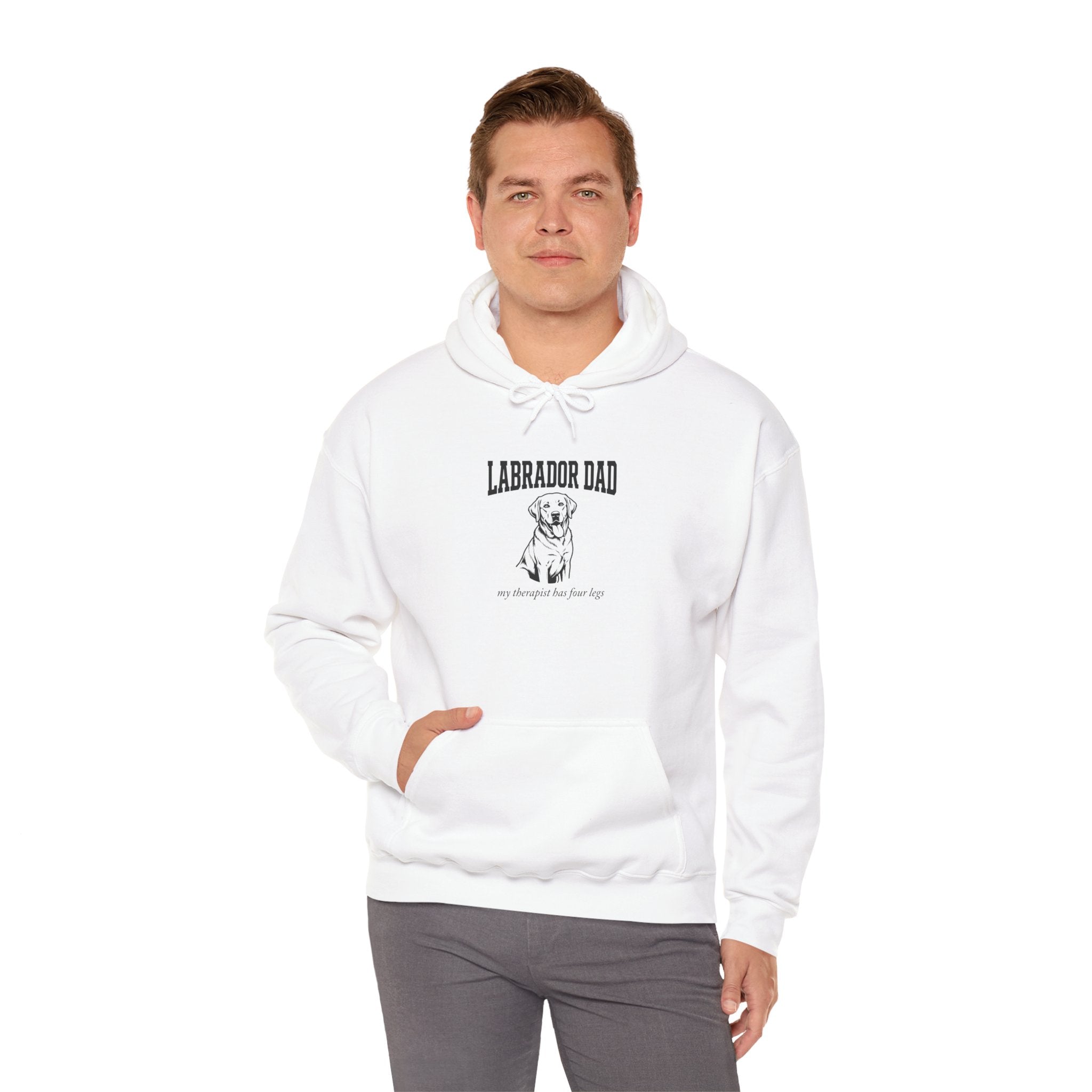 Labrador Dad Hoodie — My Therapist Has Four Legs | Classic Lab Dad Sweatshirt | FurEverLoved