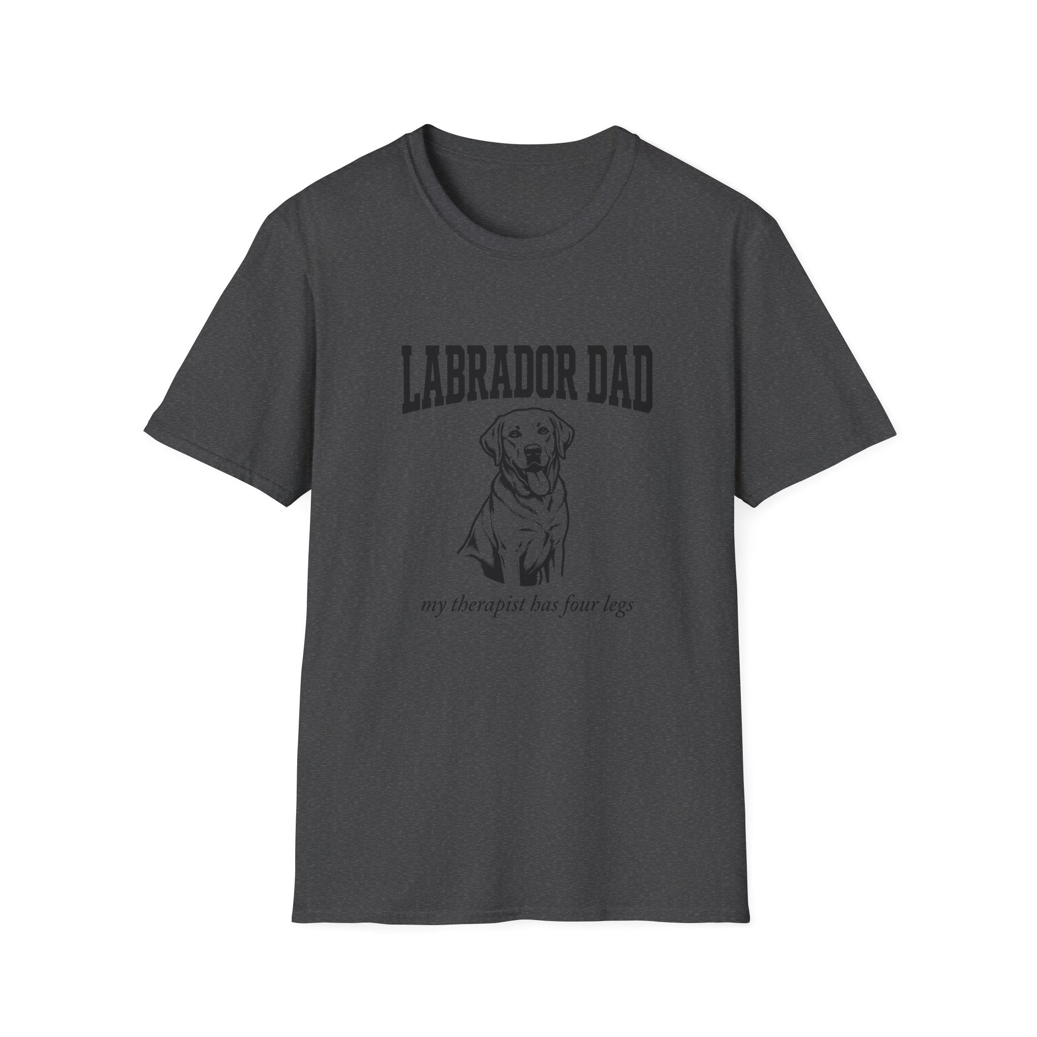 Labrador Dad T-Shirt — My Therapist Has Four Legs | Bold Classic Lab Tee | FurEverLoved