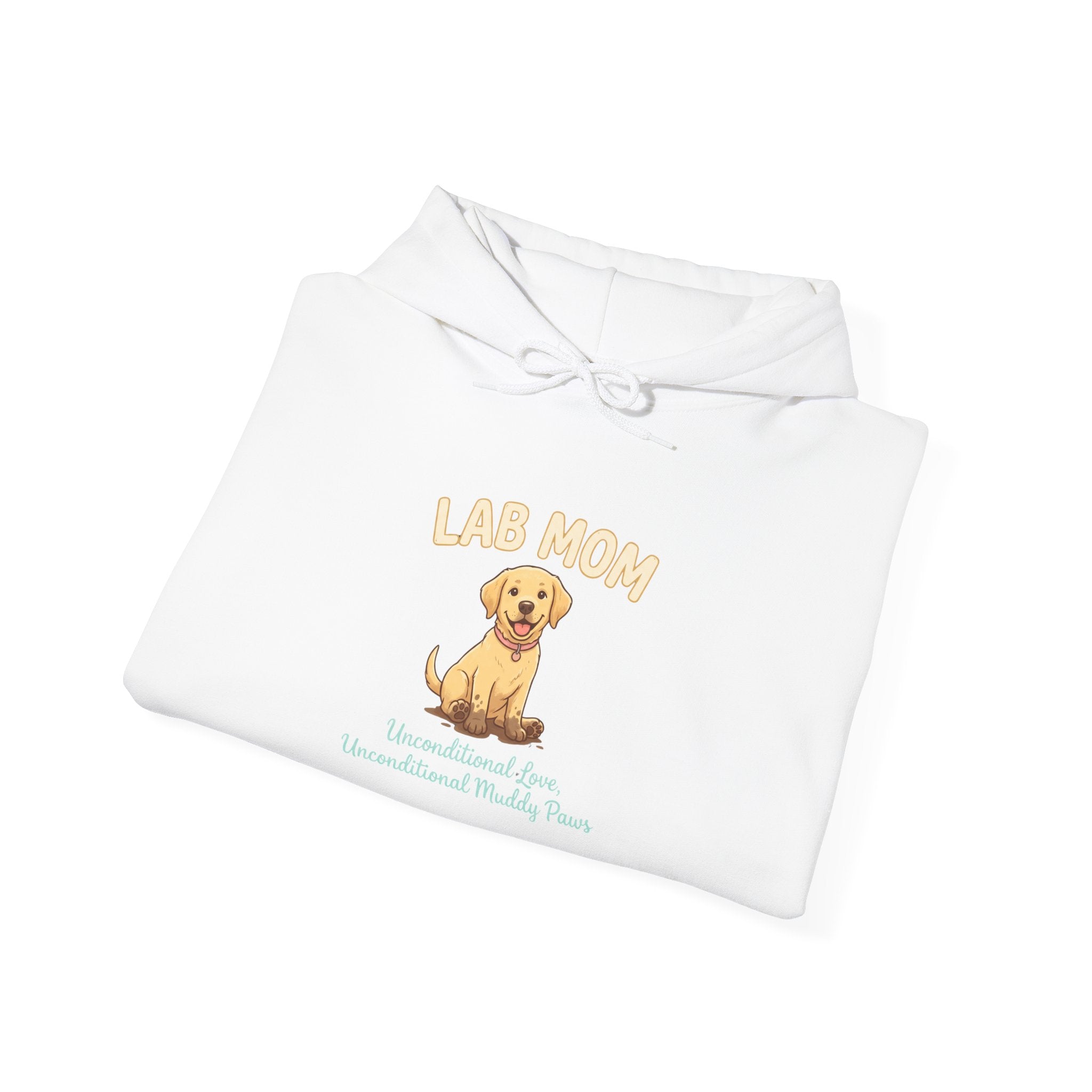 Lab Mom Hoodie — Cute Yellow Lab Illustration Dog Mom Sweatshirt | FurEverLoved